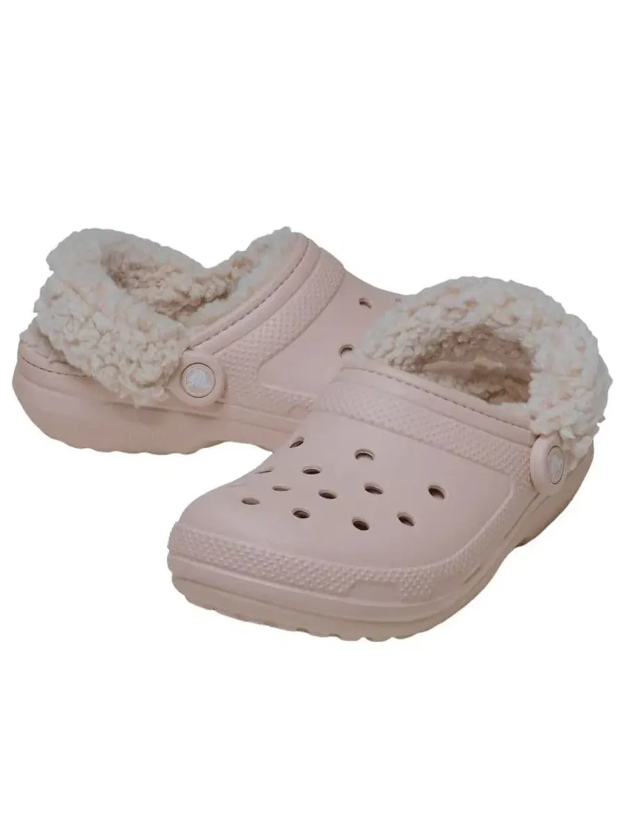 Мужские сандалии с утепленной подкладкой Classic Clog Crocs — изображение 5 из 7, розовый