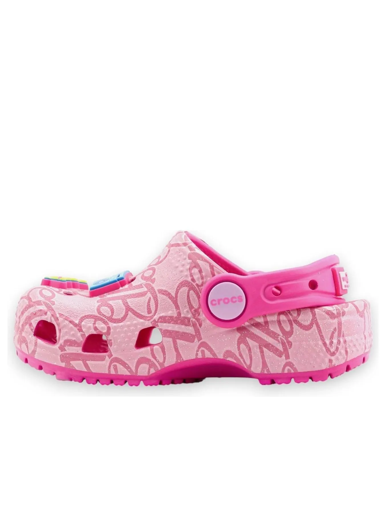 (TD) Классические сабо Crocs 'Barbie' — изображение 1 из 4, розовый/розовый