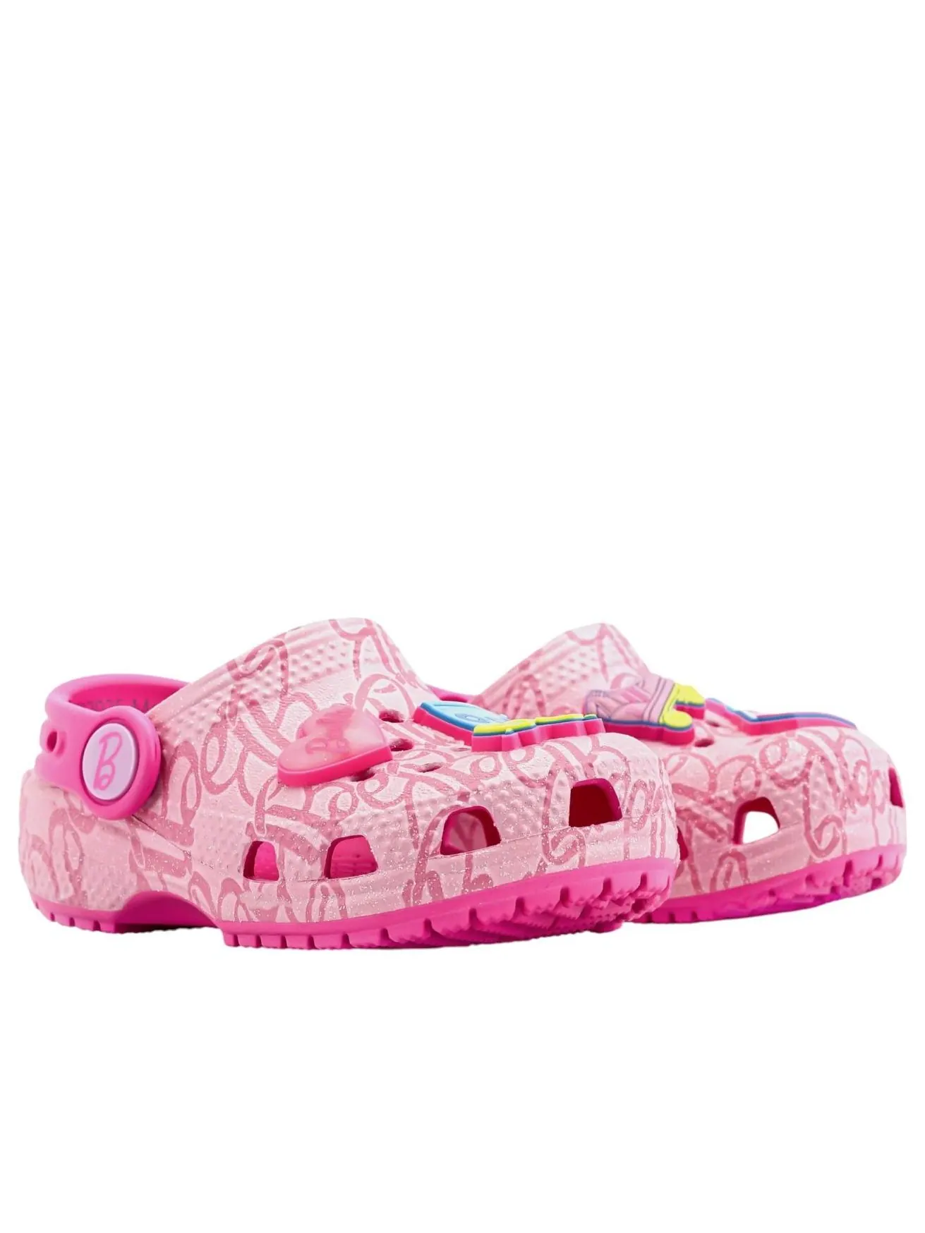 (TD) Классические сабо Crocs 'Barbie' — изображение 2 из 4, розовый/розовый