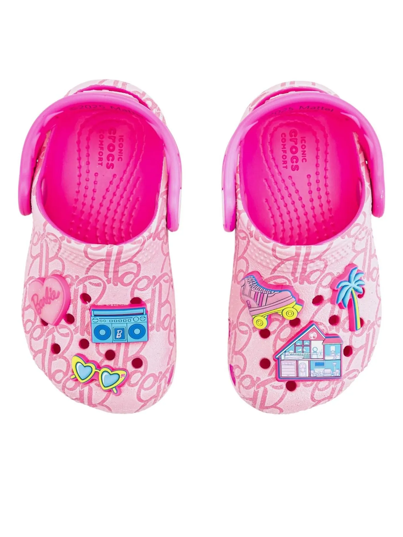 (TD) Классические сабо Crocs 'Barbie' — изображение 4 из 4, розовый/розовый
