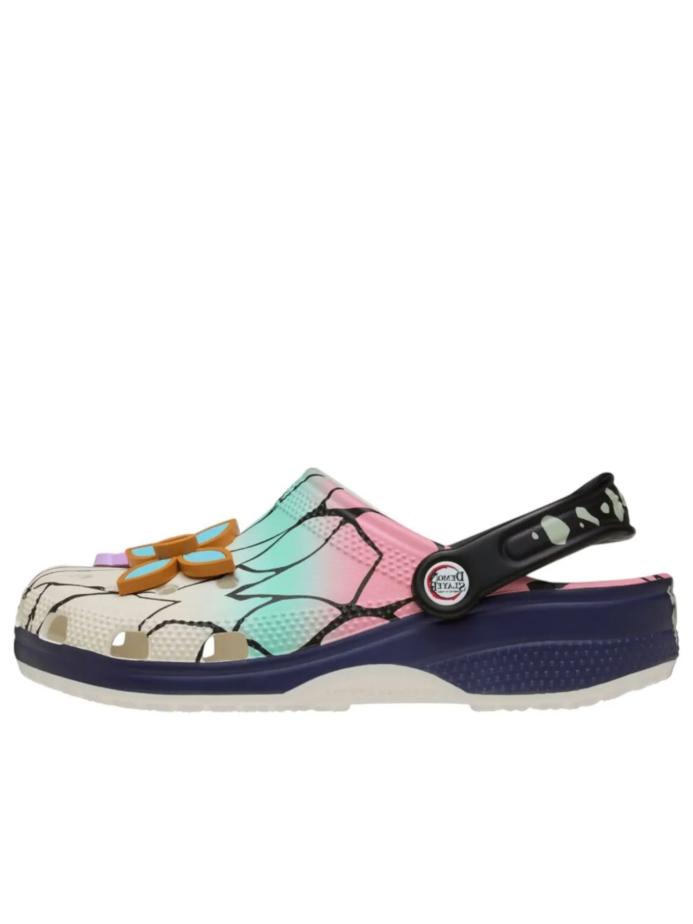 Сандалии Crocs x Demon Slayer Classic Clog 'Shinobu Kocho' — изображение 1 из 5, мульти
