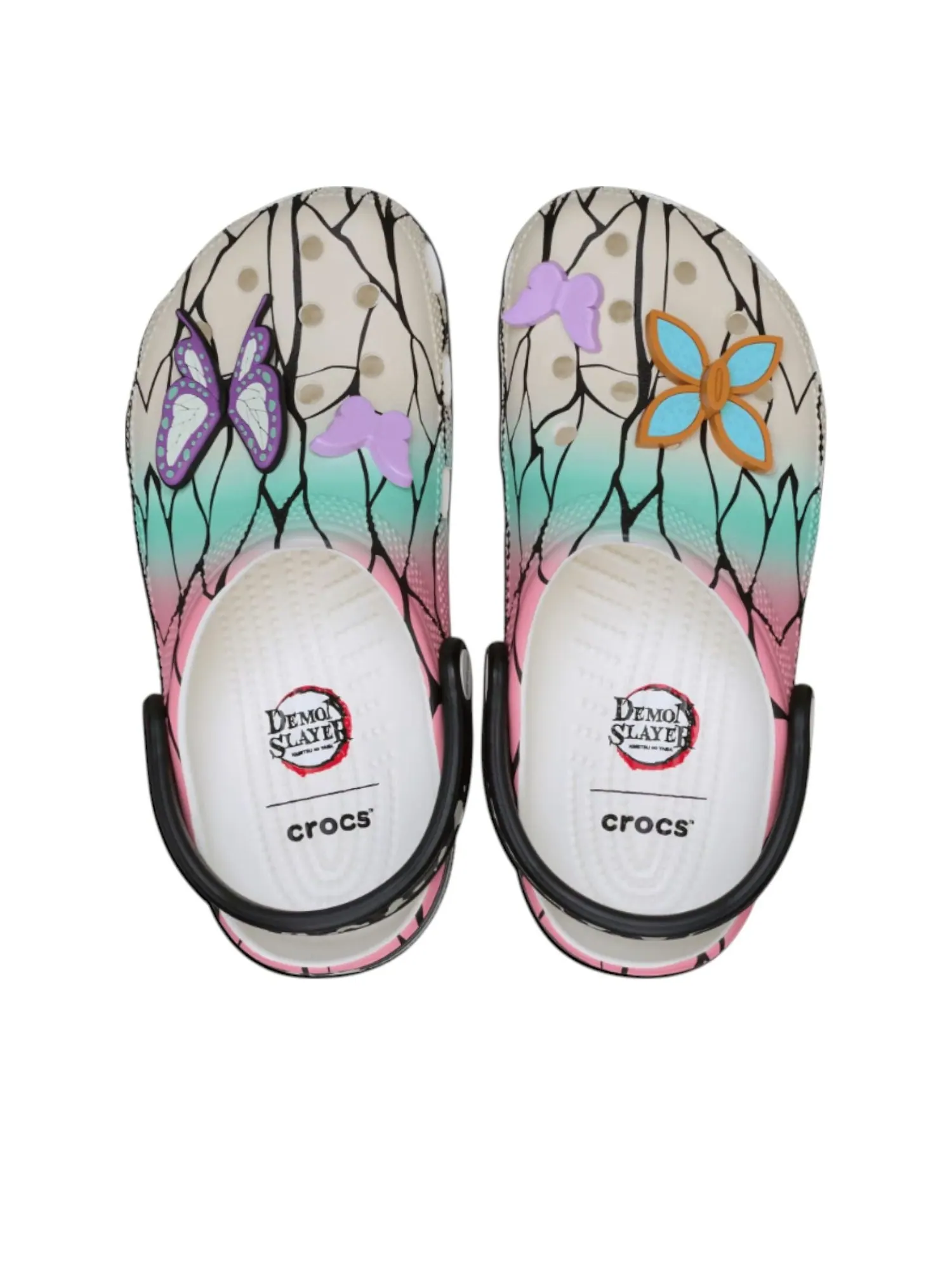 Сандалии Crocs x Demon Slayer Classic Clog 'Shinobu Kocho' — изображение 3 из 5, мульти