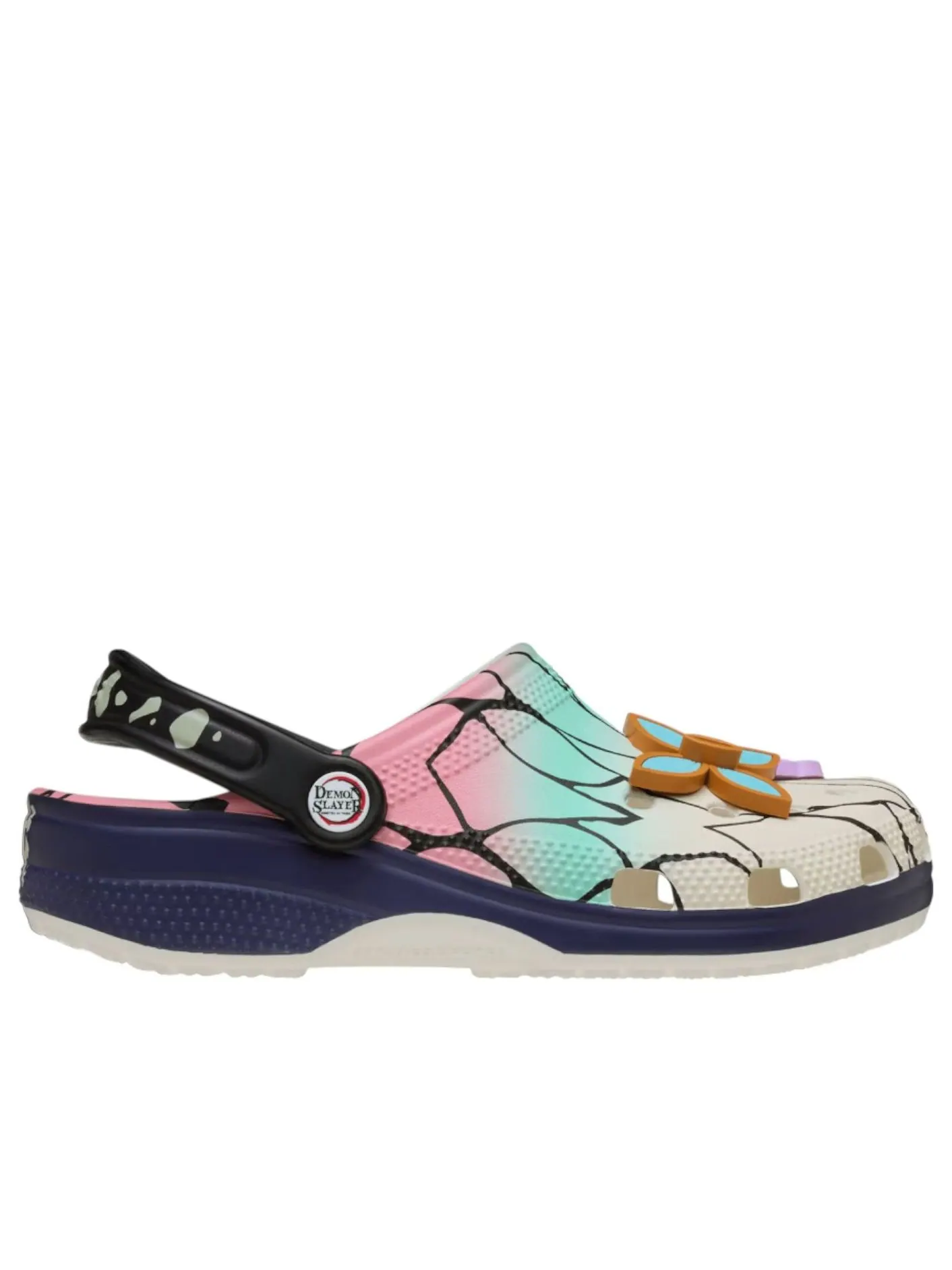 Сандалии Crocs x Demon Slayer Classic Clog 'Shinobu Kocho' — изображение 4 из 5, мульти