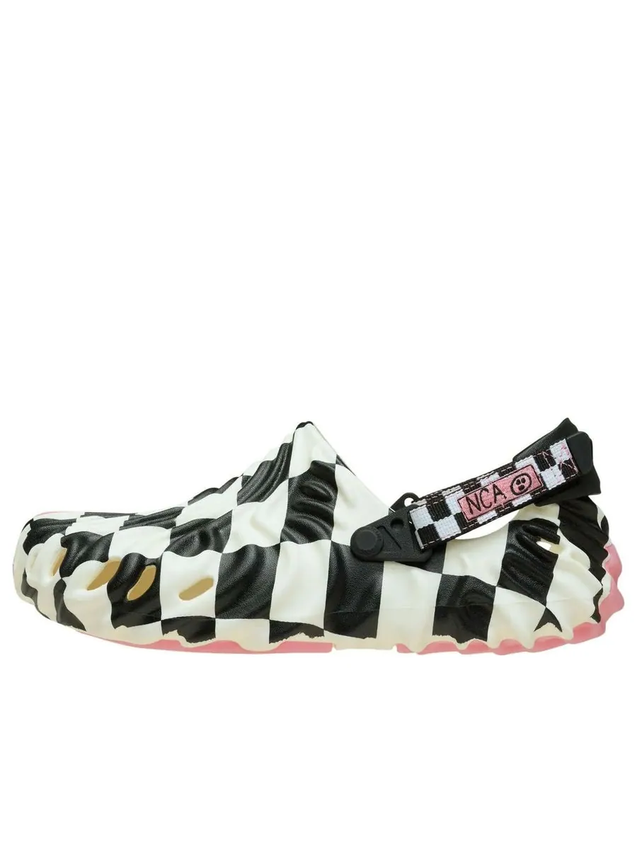 Сандалии (WMNS) Crocs x Nina Chanel Abney Pollex Clog 'White Black' — изображение 1 из 5, белый