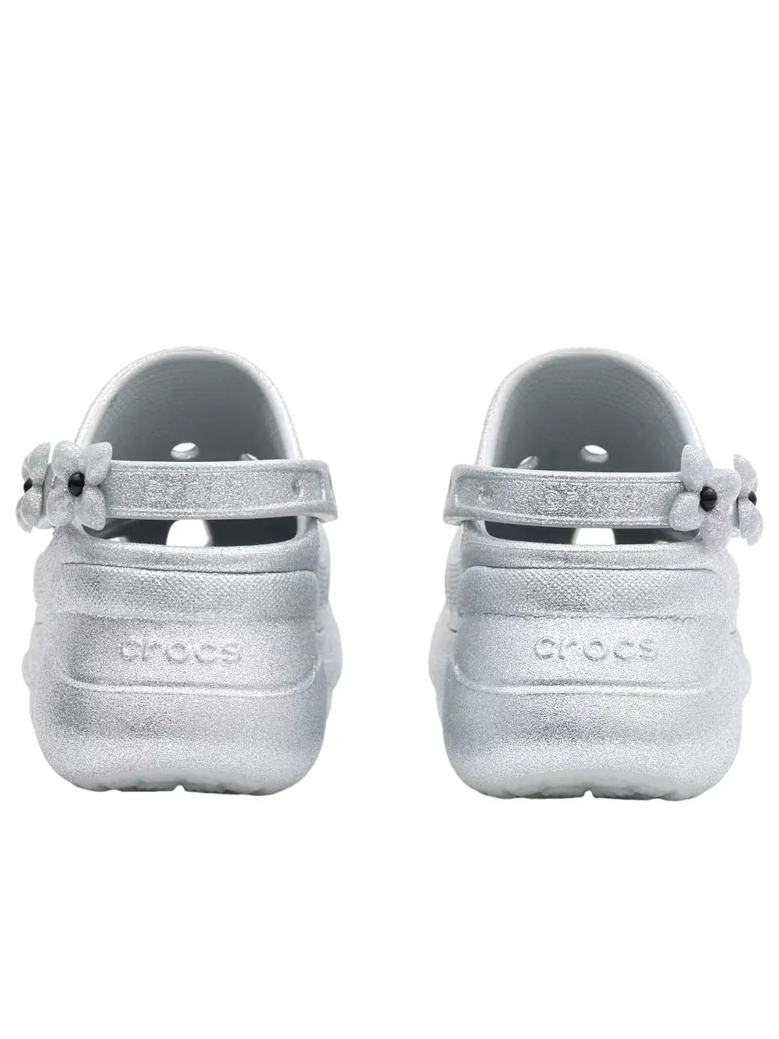 (WMNS) Crocs x SMFK Bae Clog 'Silver Glitter' — изображение 4 из 5, серебристый