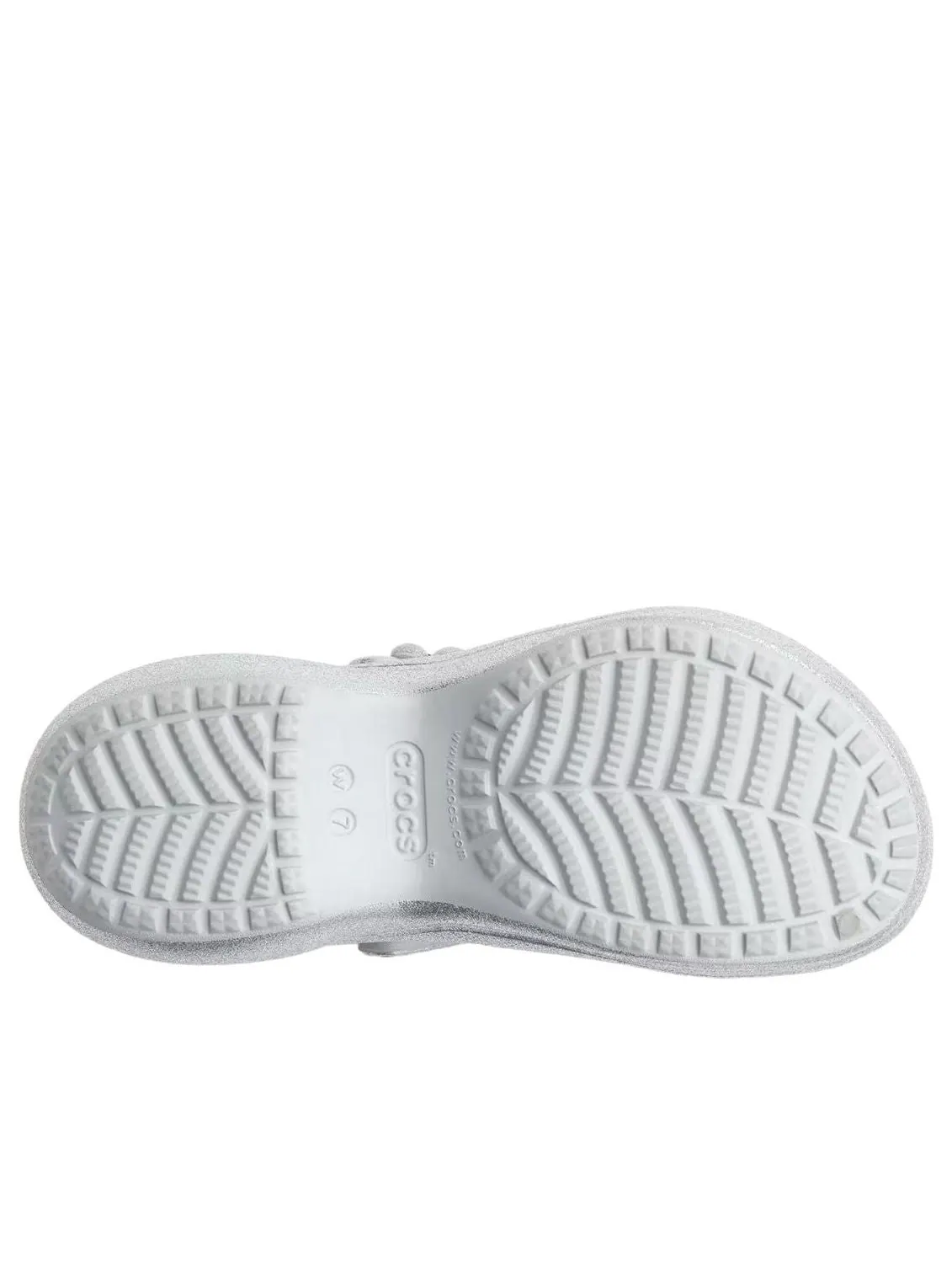 (WMNS) Crocs x SMFK Bae Clog 'Silver Glitter' — изображение 5 из 5, серебристый