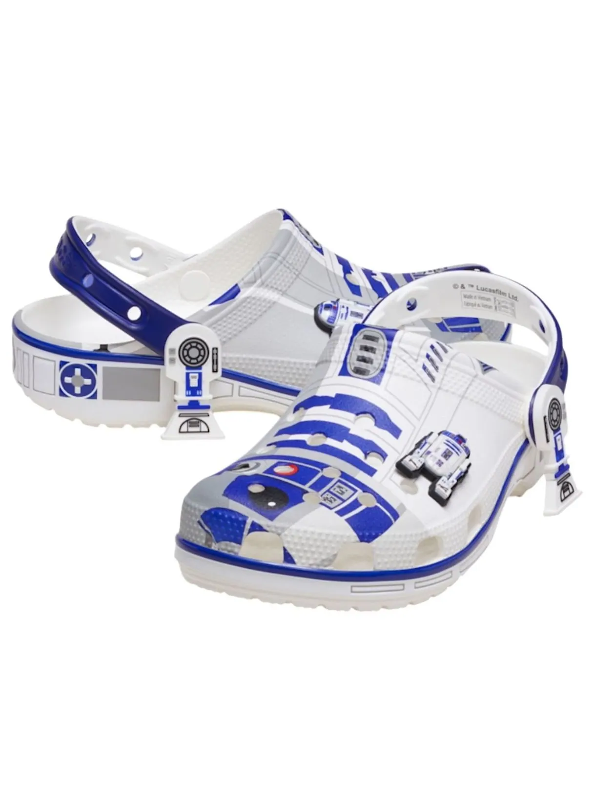 Crocs x Star Wars Classic Clog 'R2-D2' — изображение 2 из 6, белый/синий