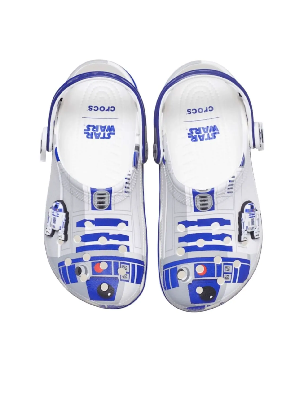 Crocs x Star Wars Classic Clog 'R2-D2' — изображение 3 из 6, белый/синий