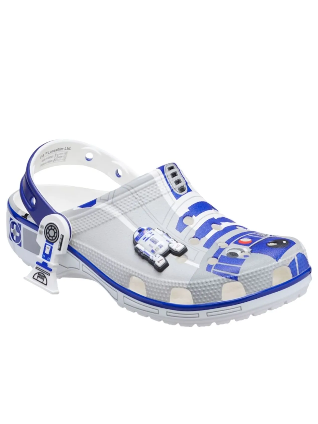 Crocs x Star Wars Classic Clog 'R2-D2' — изображение 6 из 6, белый/синий