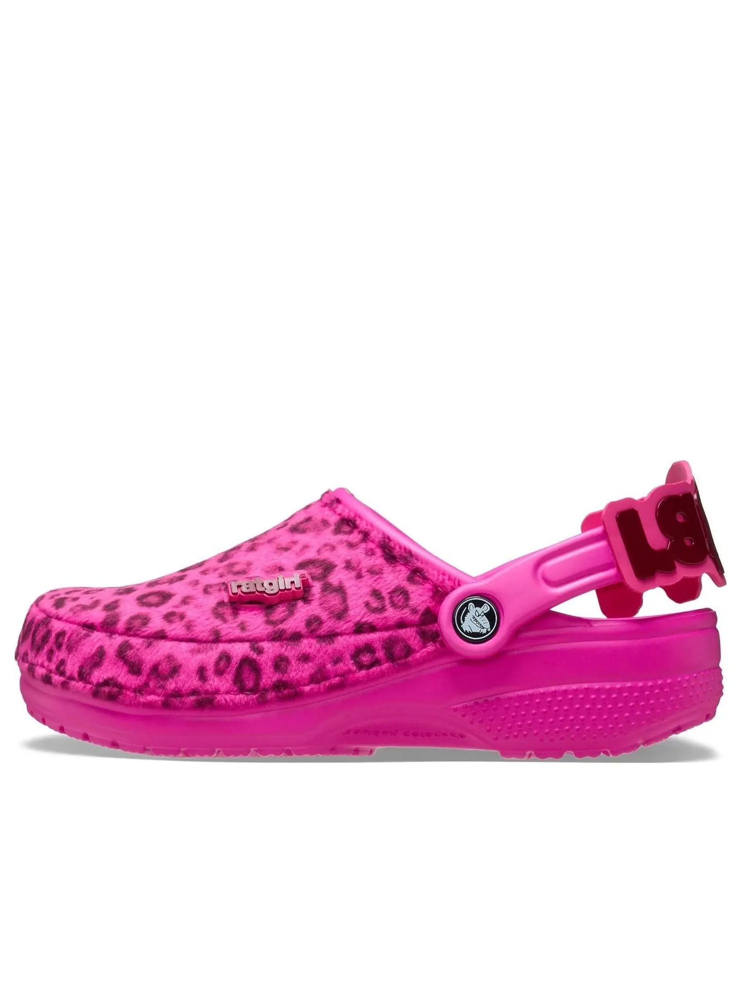 (WMNS) Crocs x Stray Rats Классические сабо «Размытый розовый леопардовый принт» — изображение 2 из 6