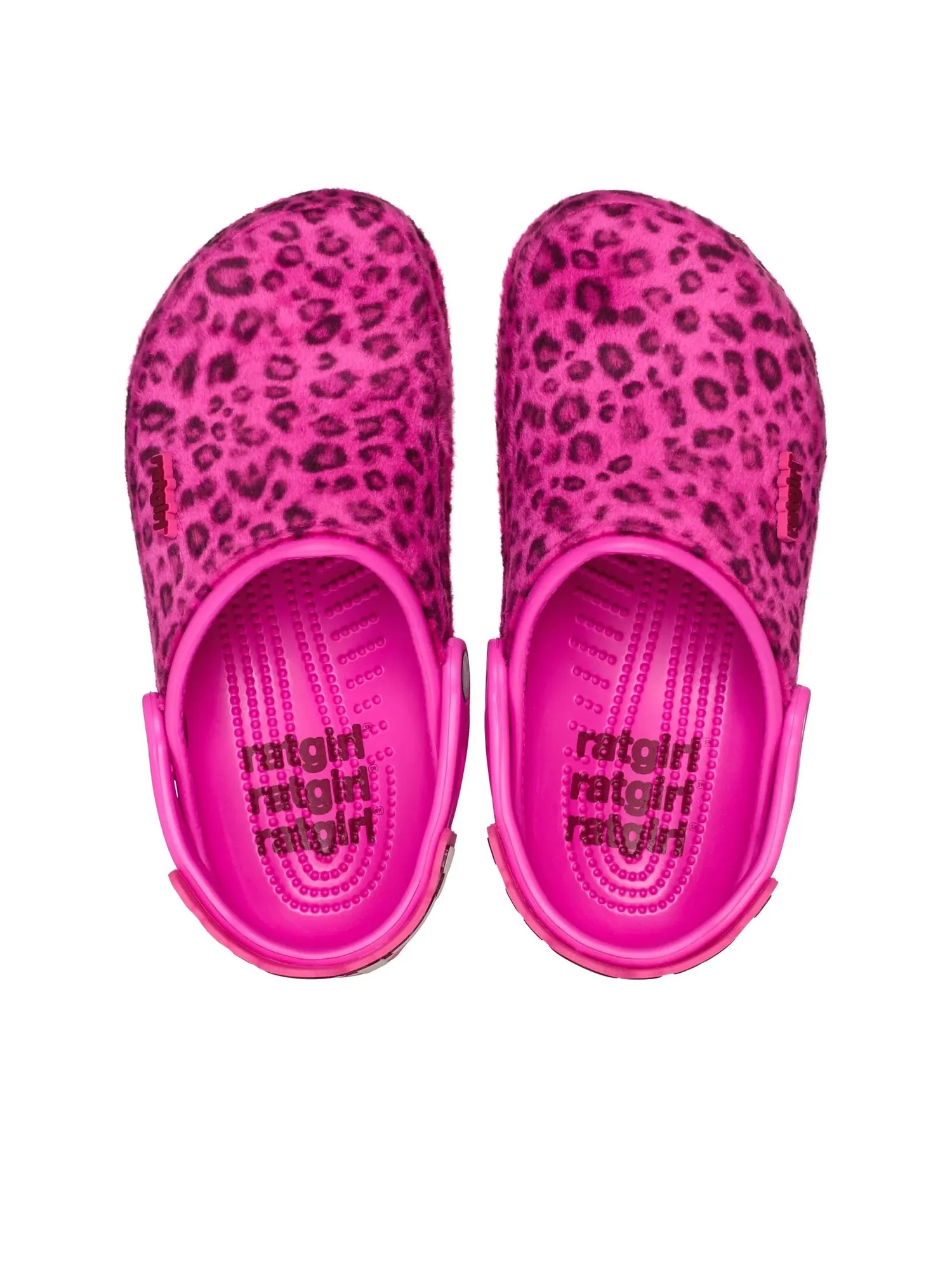 (WMNS) Crocs x Stray Rats Классические сабо «Размытый розовый леопардовый принт» — изображение 4 из 6