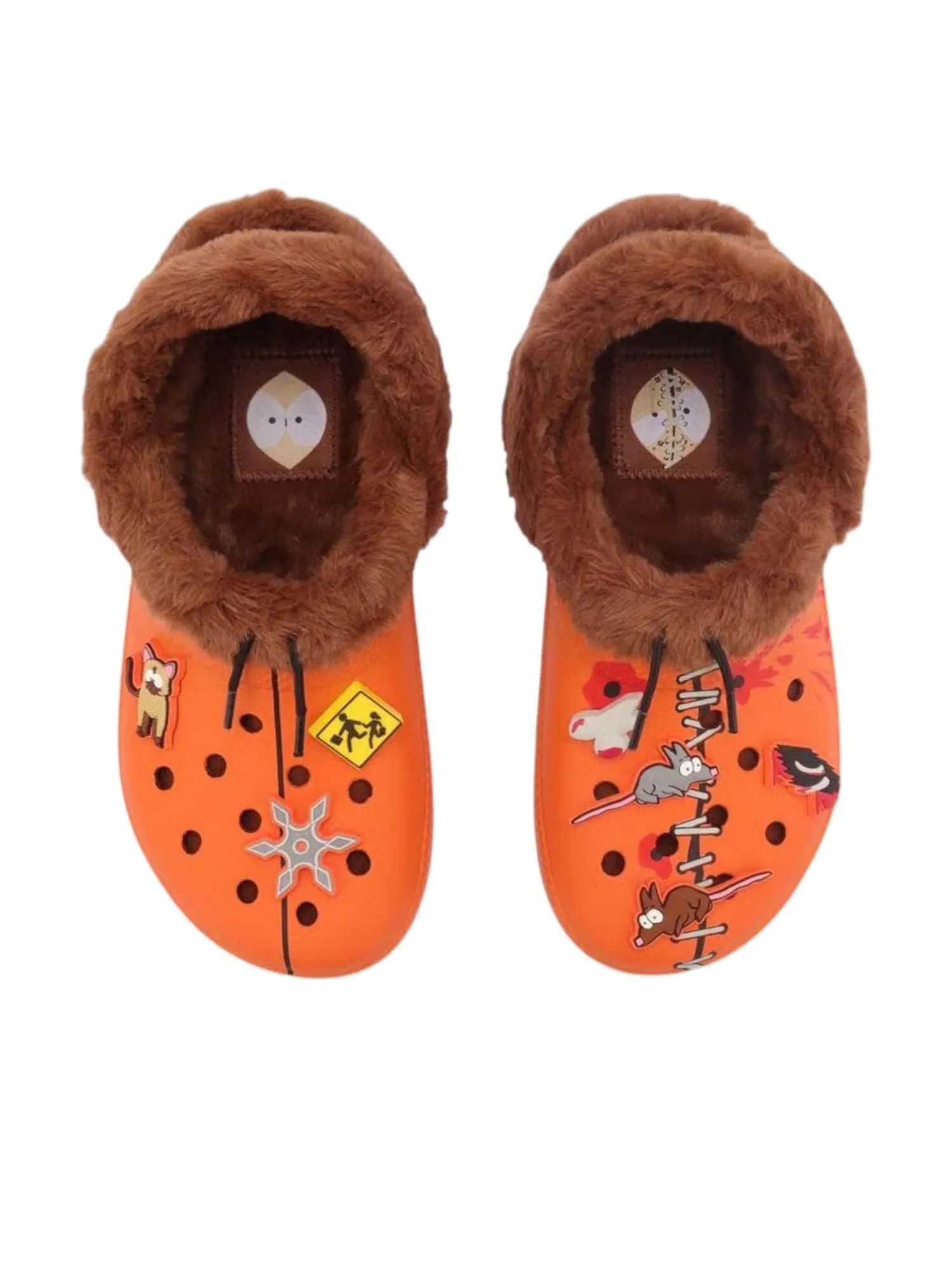 Crocs x South Park Lined Clog 'Kenny' — изображение 2 из 4, оранжевый/коричневый
