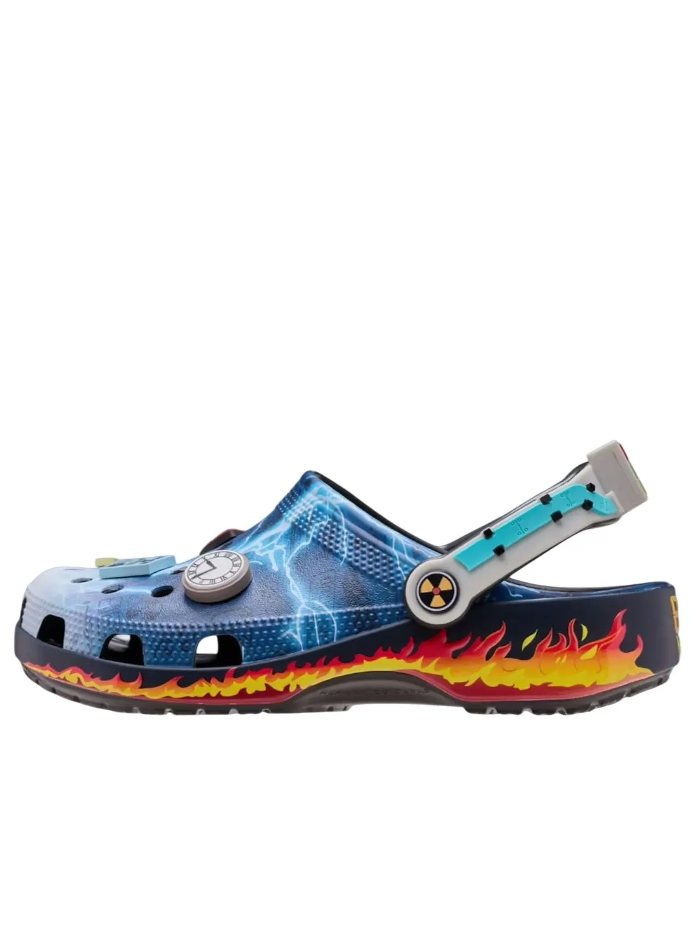 Классические сабо Crocs «Назад в будущее» — изображение 1 из 5, синий/мульти