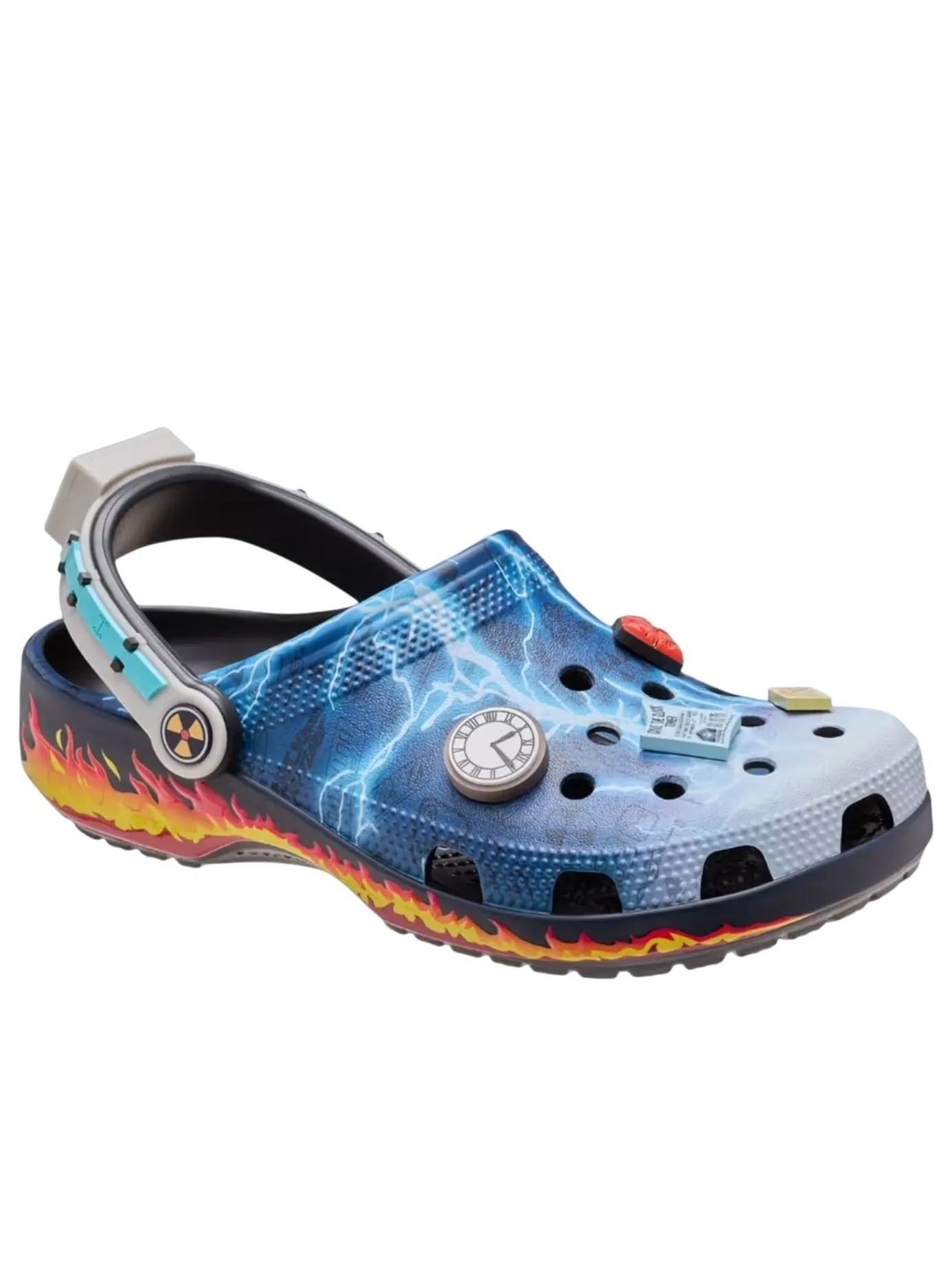 Классические сабо Crocs «Назад в будущее» — изображение 2 из 5, синий/мульти