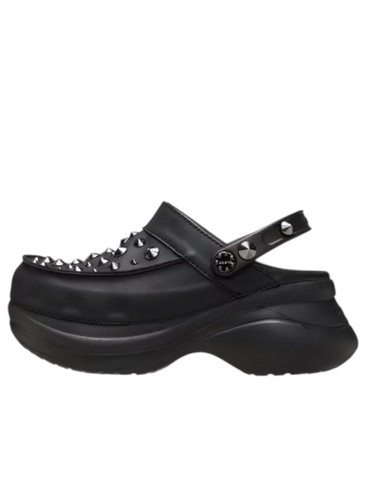 Сабо (WMNS) Crocs Bae Studded Clog 'Black' — изображение 1 из 5, черный