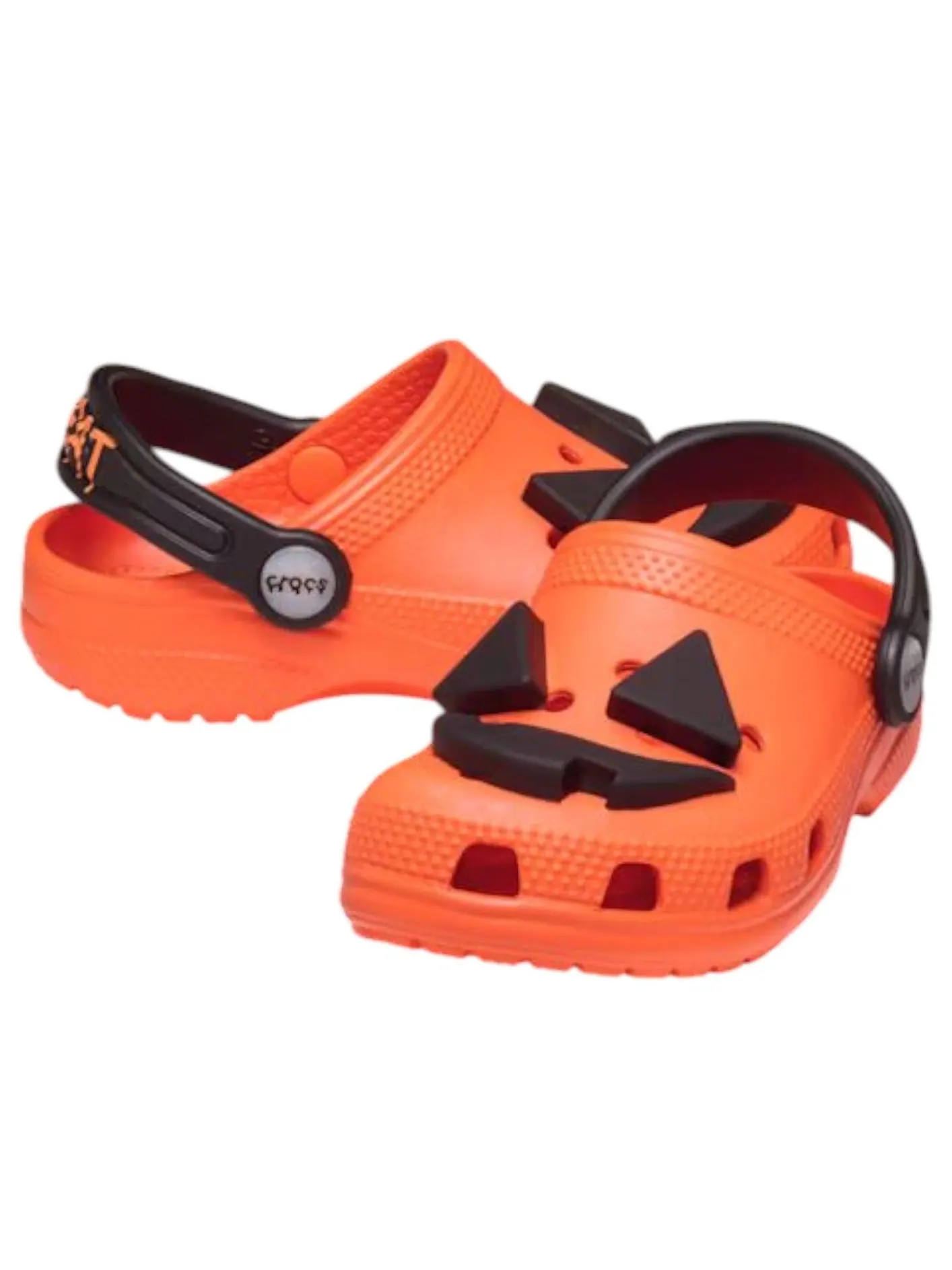 Сабо (GS) Crocs Classic Clog 'Jack O' Lantern' — изображение 2 из 6, оранжевый