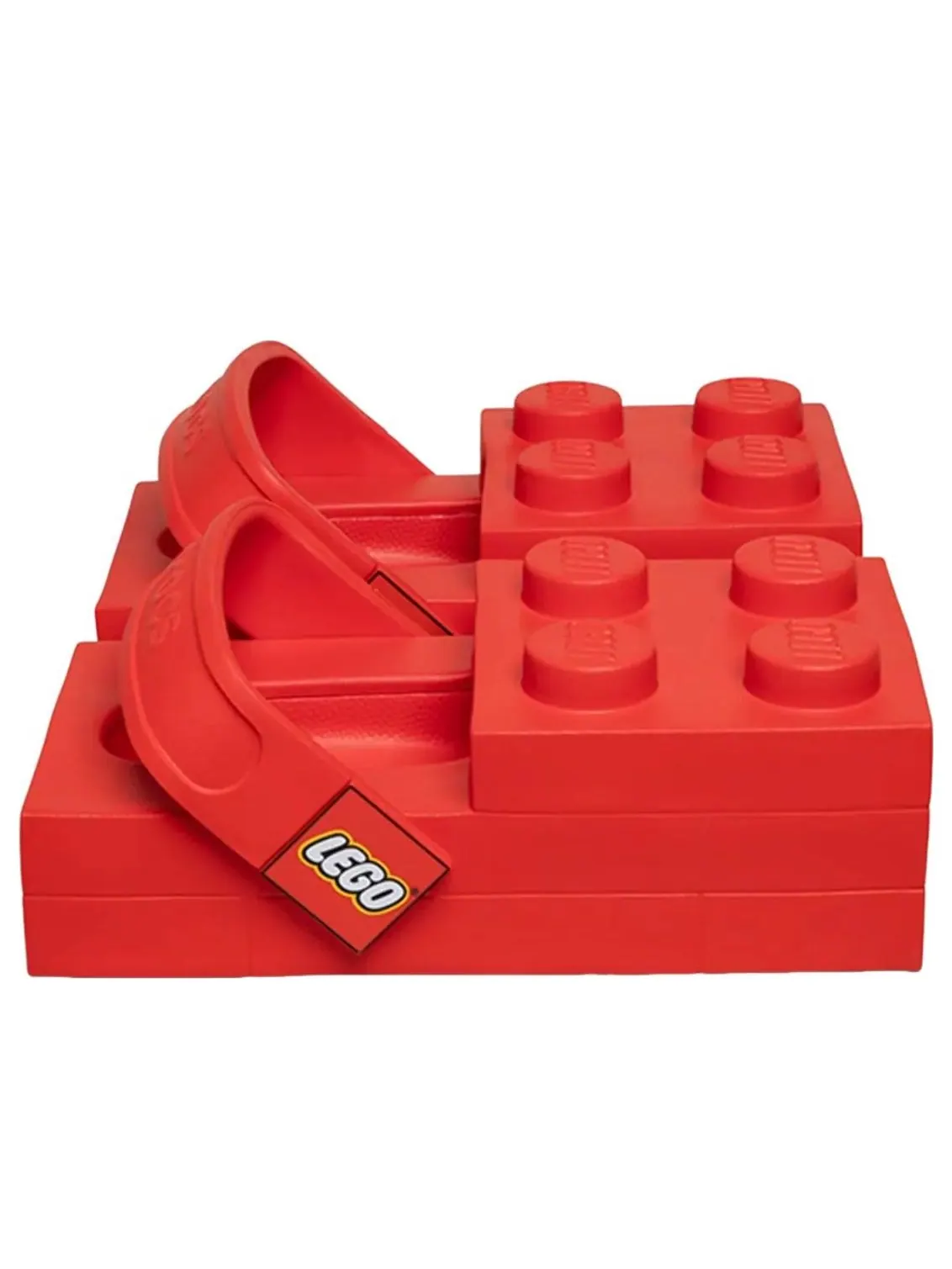 Crocs x LEGO Brick Clog 'Red' — изображение 1 из 5, красный