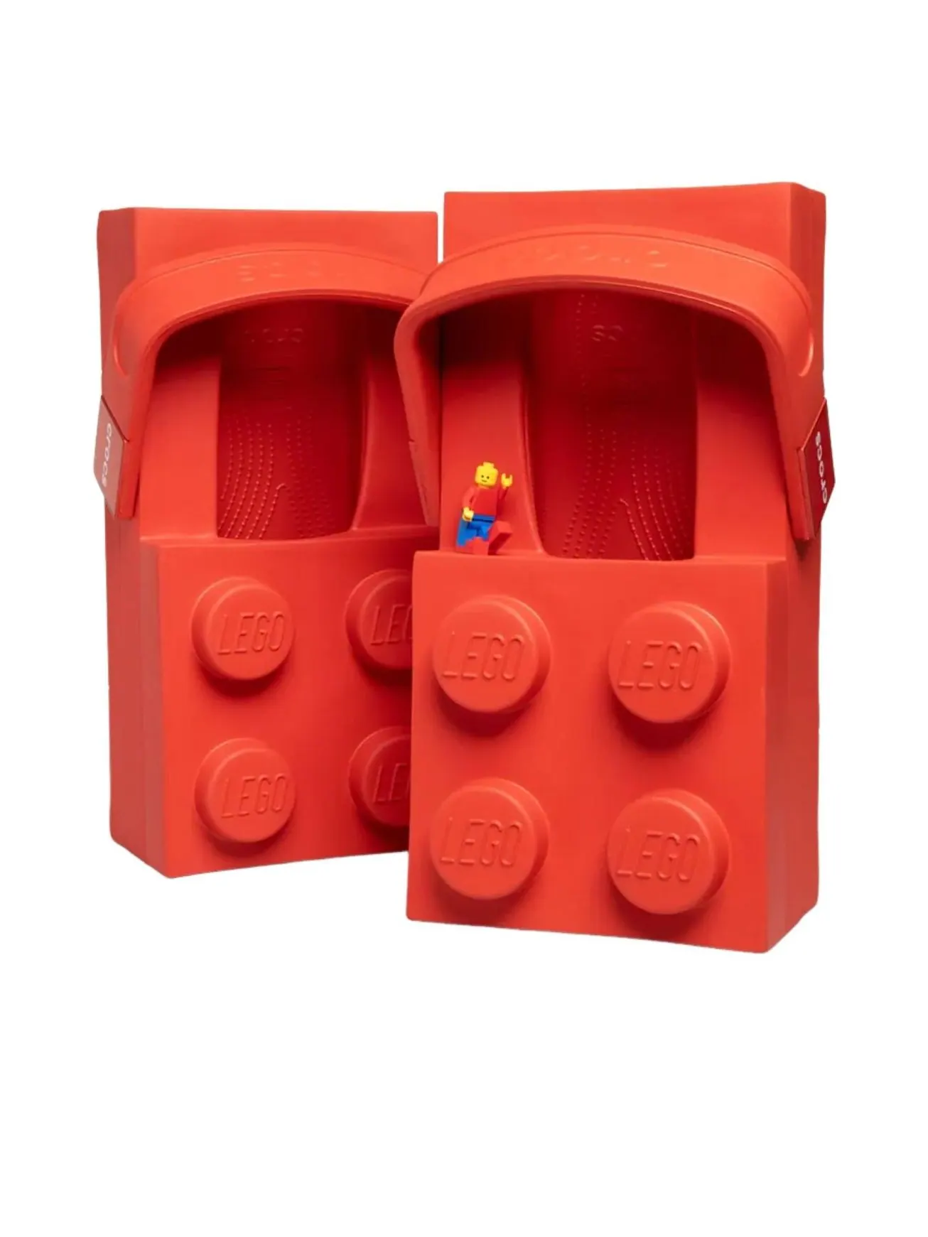 Crocs x LEGO Brick Clog 'Red' — изображение 5 из 5, красный