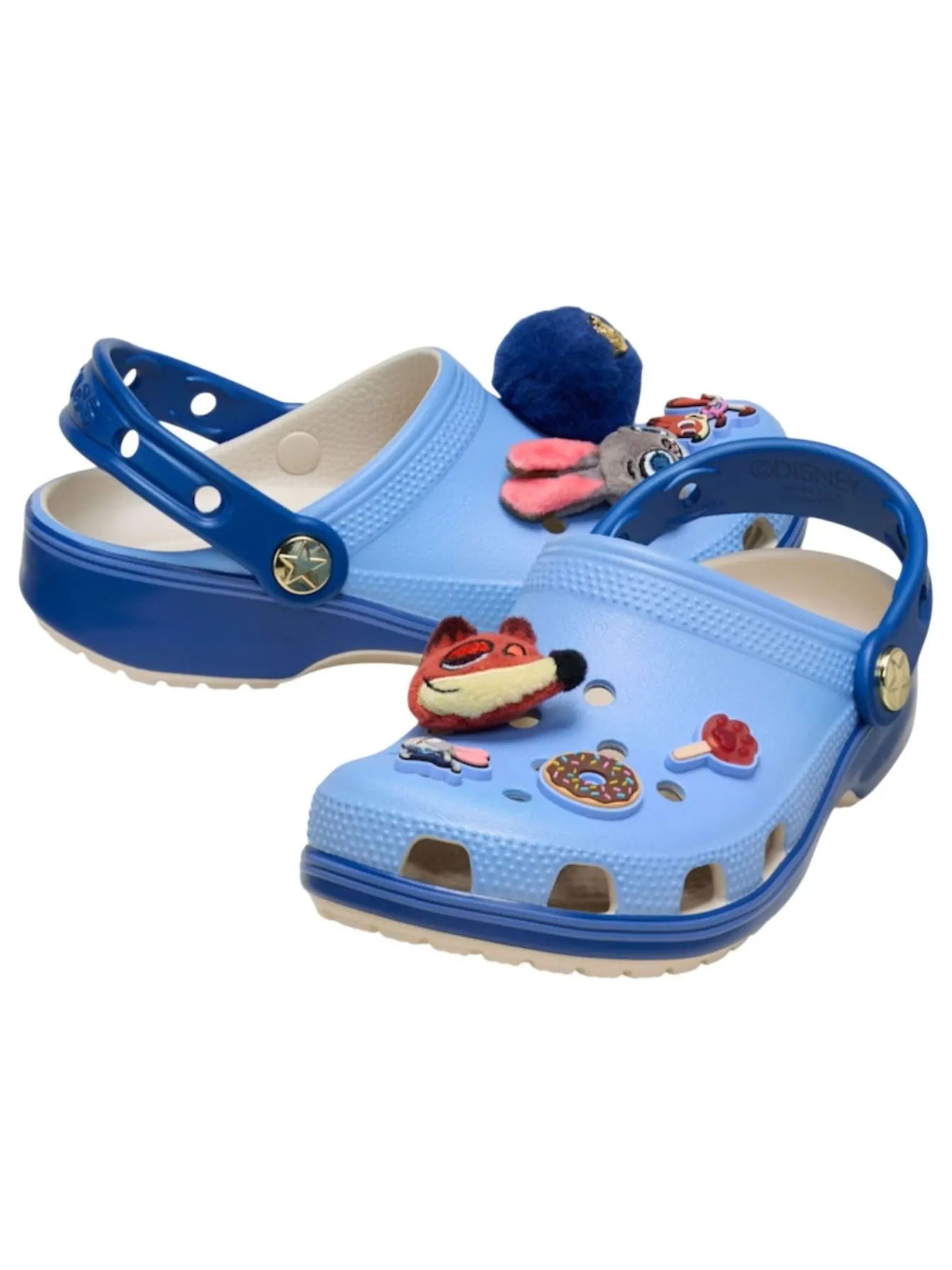 (GS) Crocs x Disney's Zootopia 2 Classic Clog 'Officer Hopps' — изображение 3 из 6, синий