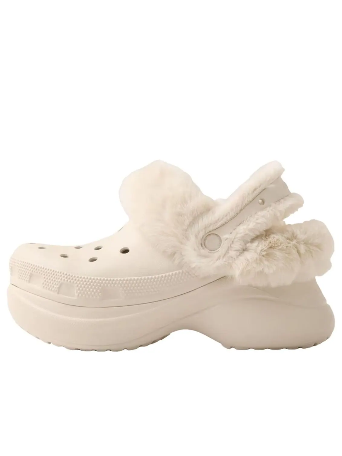 (WMNS) Crocs Bae Lined Clog 'Stucco' — изображение 1 из 6, бежевый