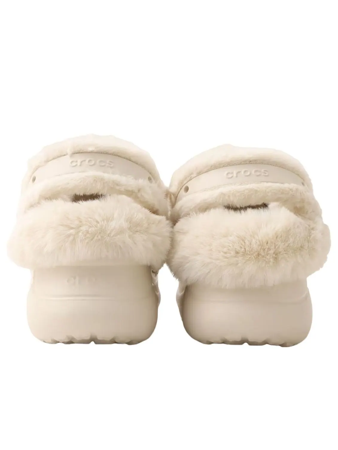 (WMNS) Crocs Bae Lined Clog 'Stucco' — изображение 5 из 6, бежевый