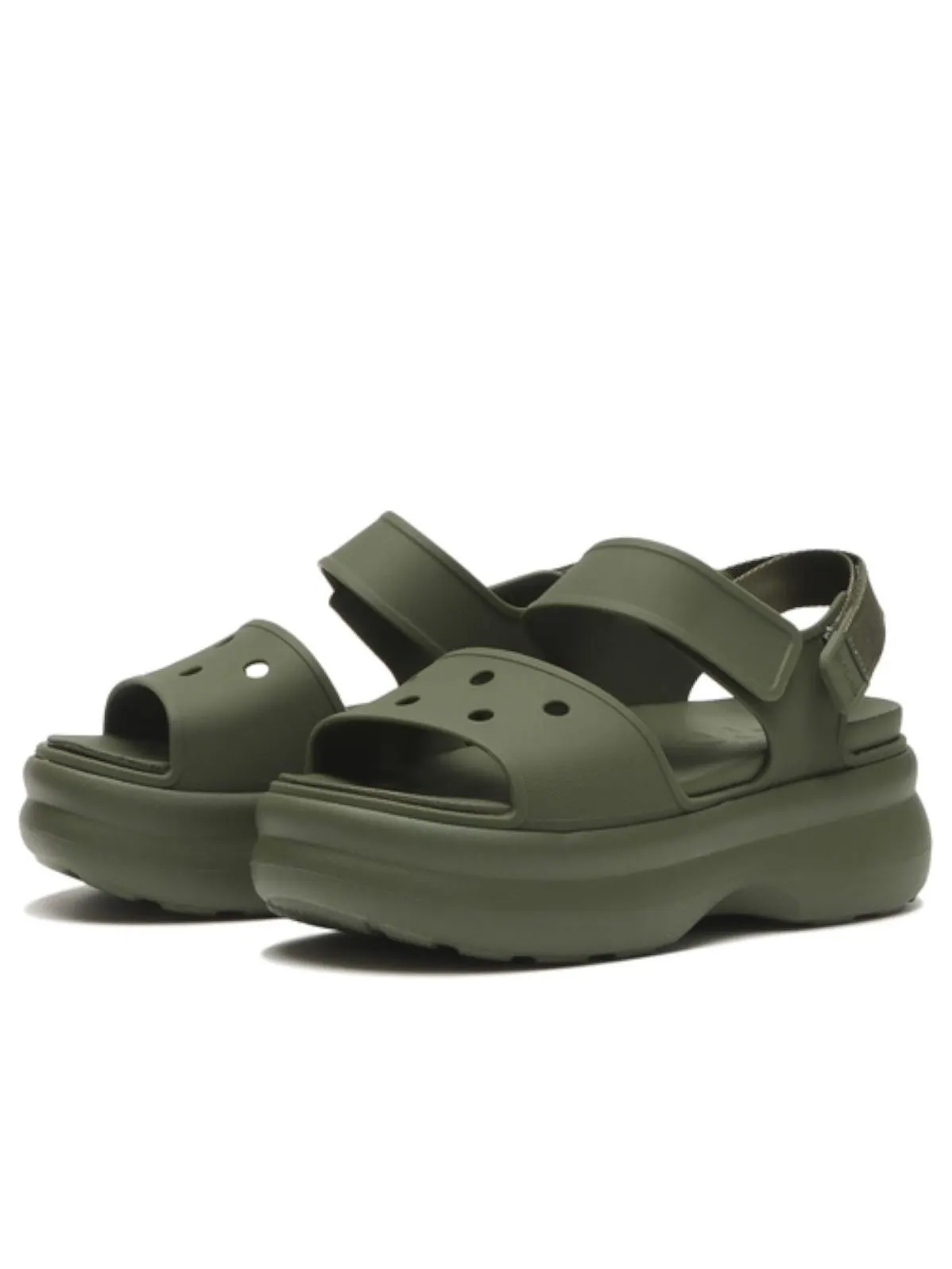 (WMNS) Сандалии Crocs Soho Y-Strap — изображение 2 из 5, зеленый