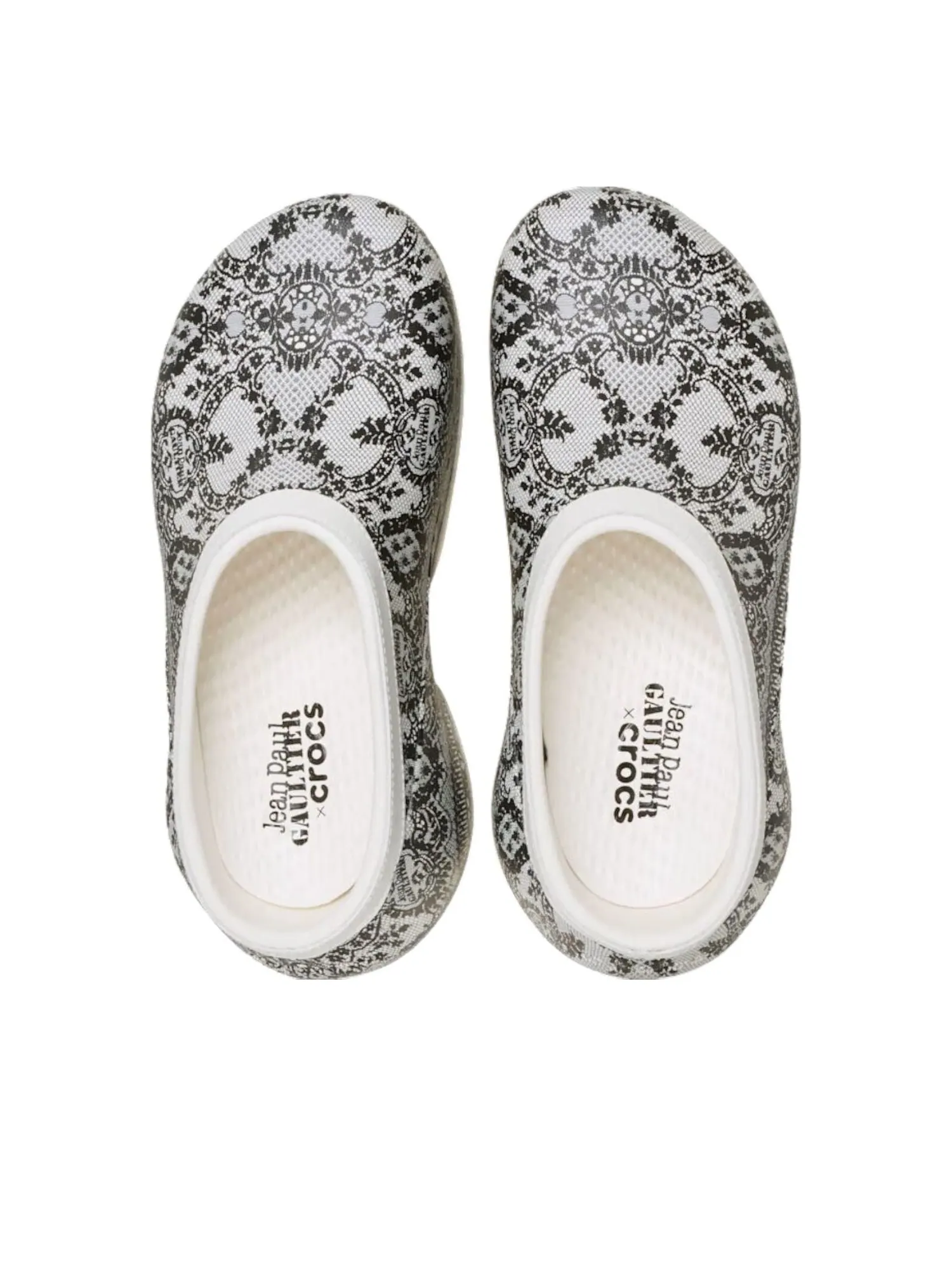 Crocs x Jean Paul Gaultier Hydra Clog 'Fishnet Chalk' — изображение 3 из 6, мел