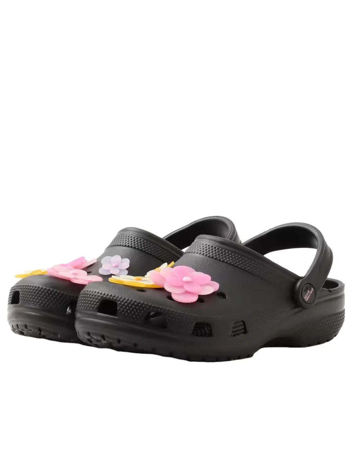 Crocs x Mardi Mercredi Классические сабо 'Черный' — изображение 3 из 6, черный/розовый