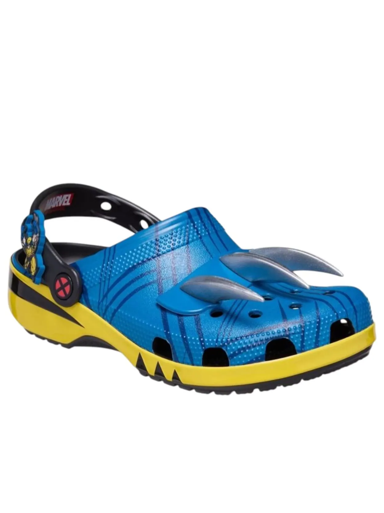 Кроссовки Crocs x Marvel Classic Clog 'Wolverine' — изображение 3 из 6, синий