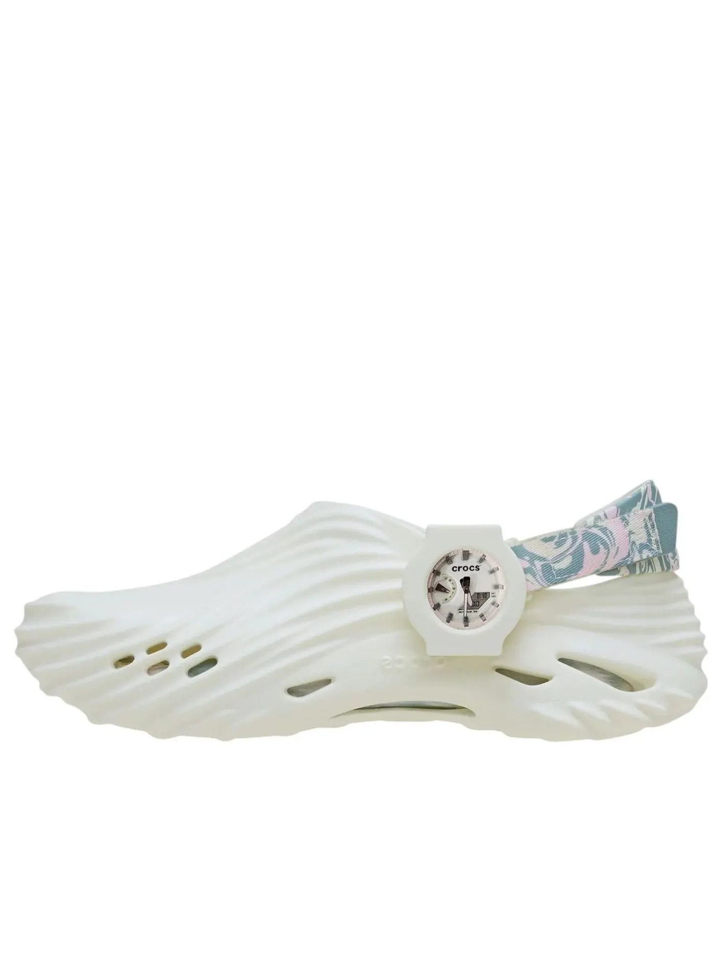 Crocs x G-SHOCK Echo Wave 'Beige' — изображение 1 из 4, бежевый/зеленый/розовый