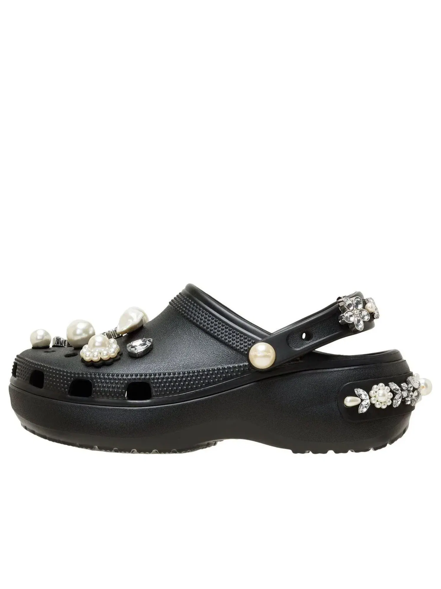 Женские сабо-клоги из резины с закрытым носком модель Platform Clog Crocs — изображение 1 из 4, черный
