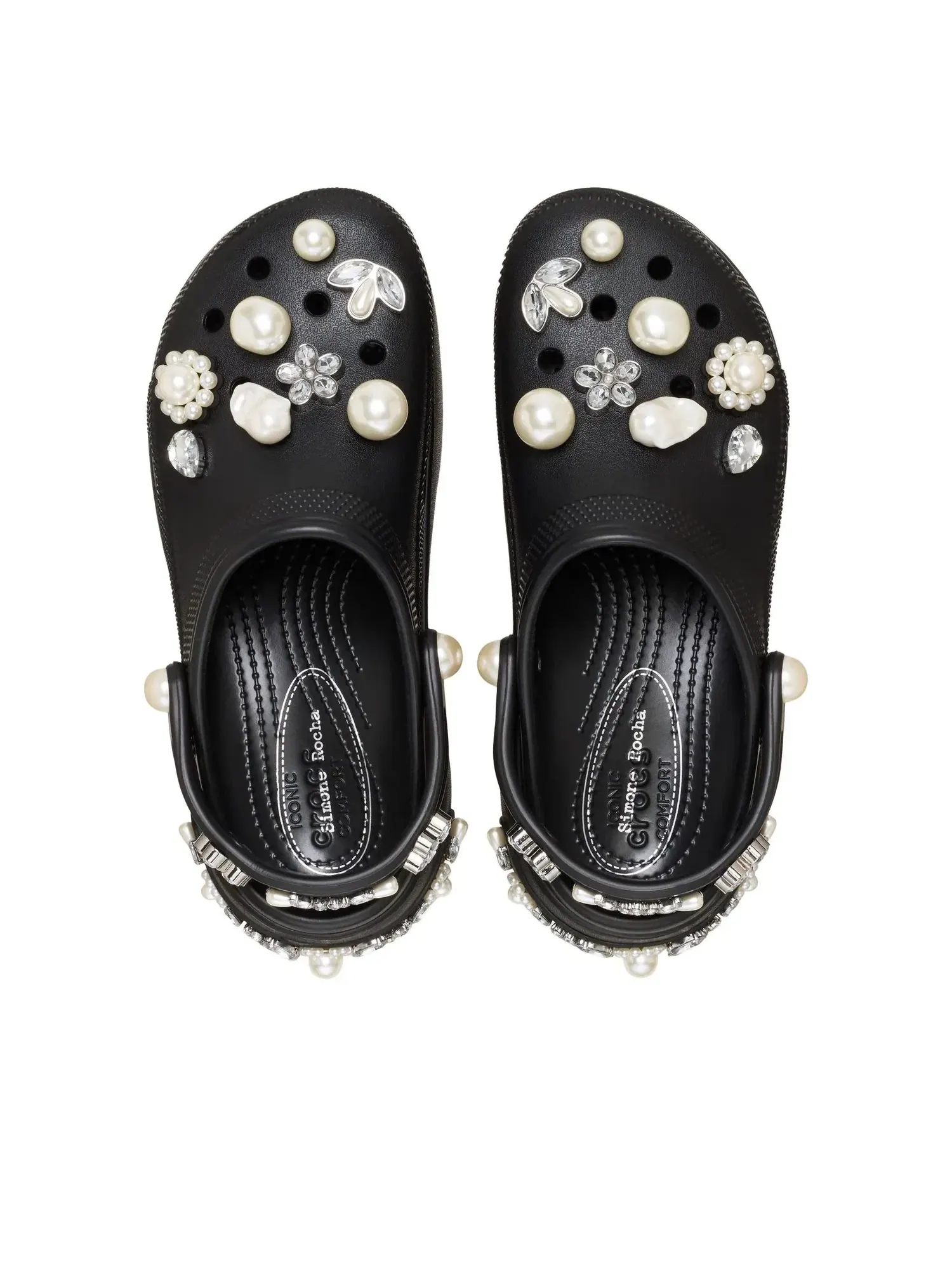 Женские сабо-клоги из резины с закрытым носком модель Platform Clog Crocs — изображение 3 из 4, черный