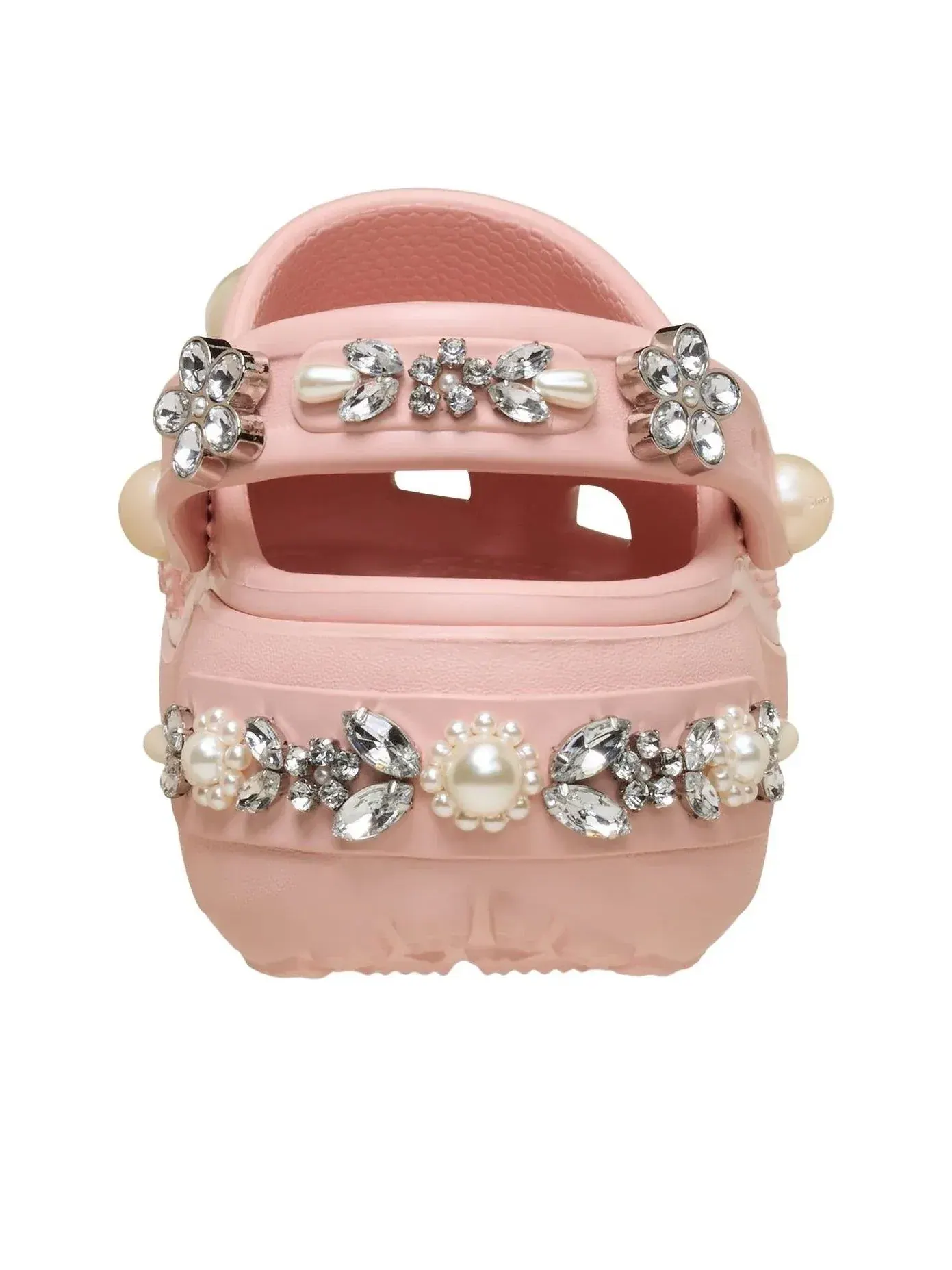 Женские сабо из резины с принтом Crocs Simone Rocha Platform Clog Pink Rose — изображение 4 из 4, розовый