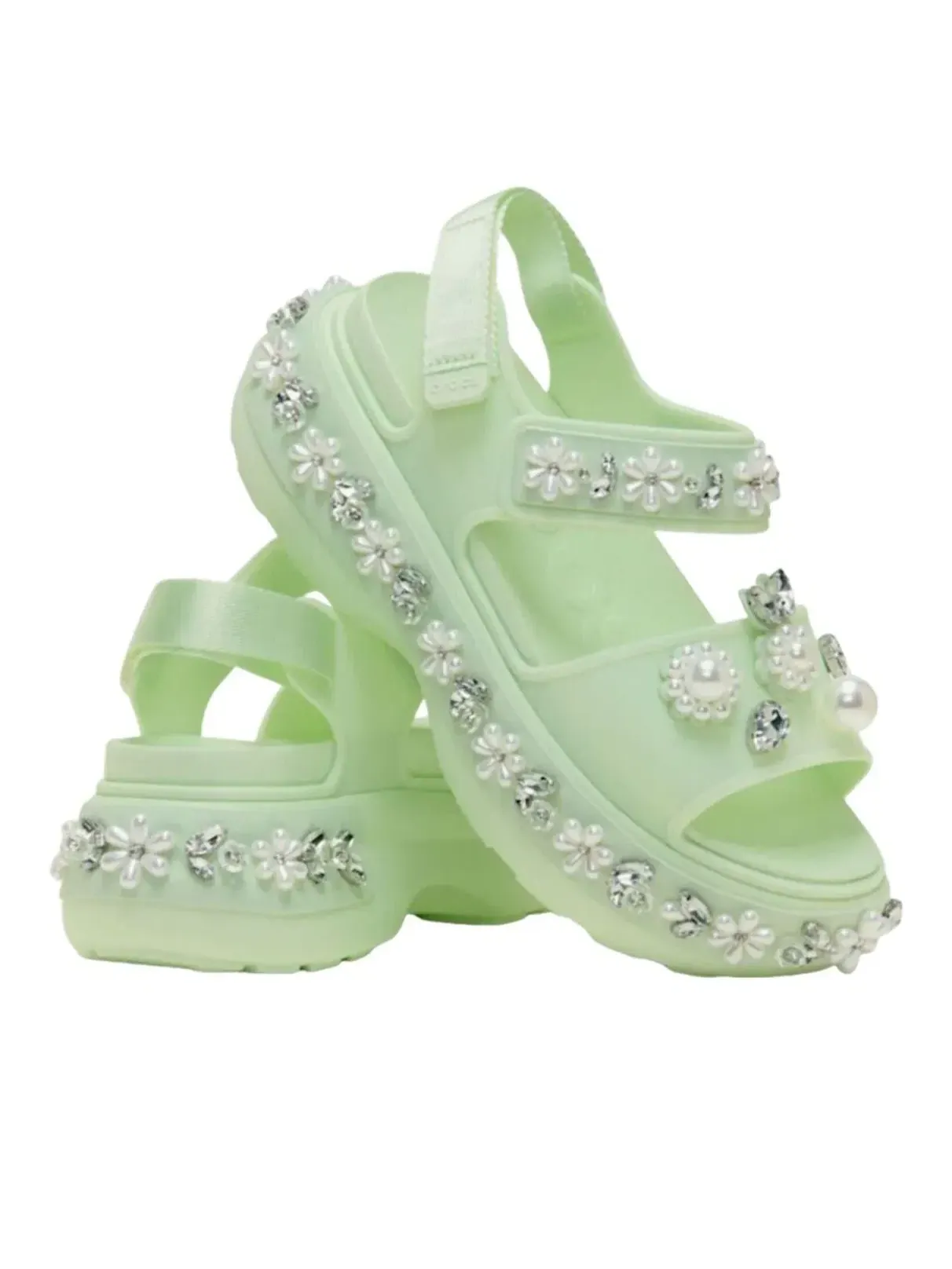 Сандалии Crocs x Simon Rocha Soho Sandal 'Jade' 211851-372 — изображение 2 из 4, зеленый