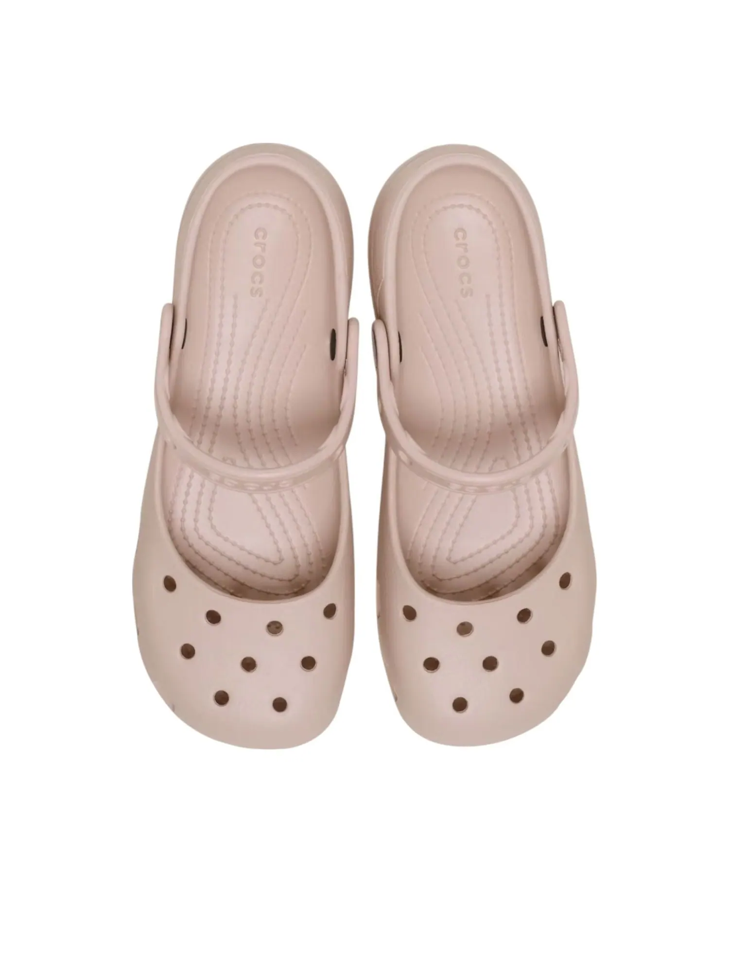 (WMNS) Crocs Karin Clog Mary Janes 'Blush' — изображение 2 из 5, пудровый розовый