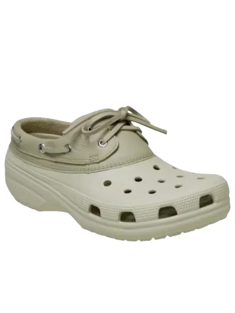Мужские сандалии с закрытым носком Bone Moth Crocs — изображение 2 из 6, зеленый
