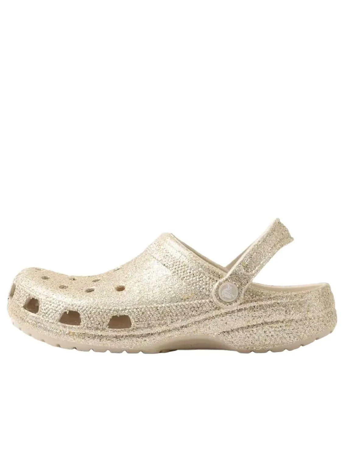 Классические массивные сабо Crocs с блестками, цвет «Песчаник» — изображение 2 из 6