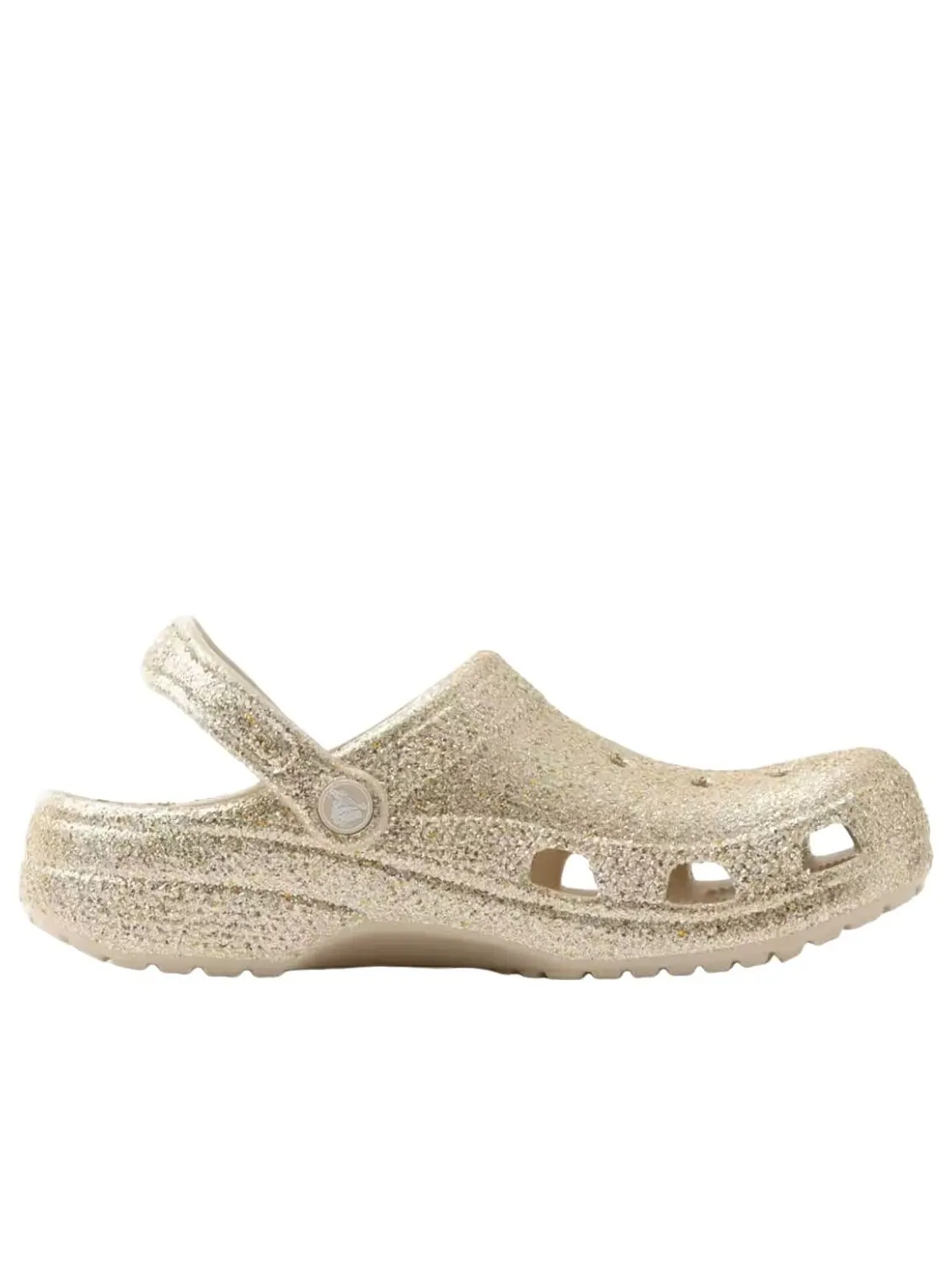 Классические массивные сабо Crocs с блестками, цвет «Песчаник» — изображение 3 из 6