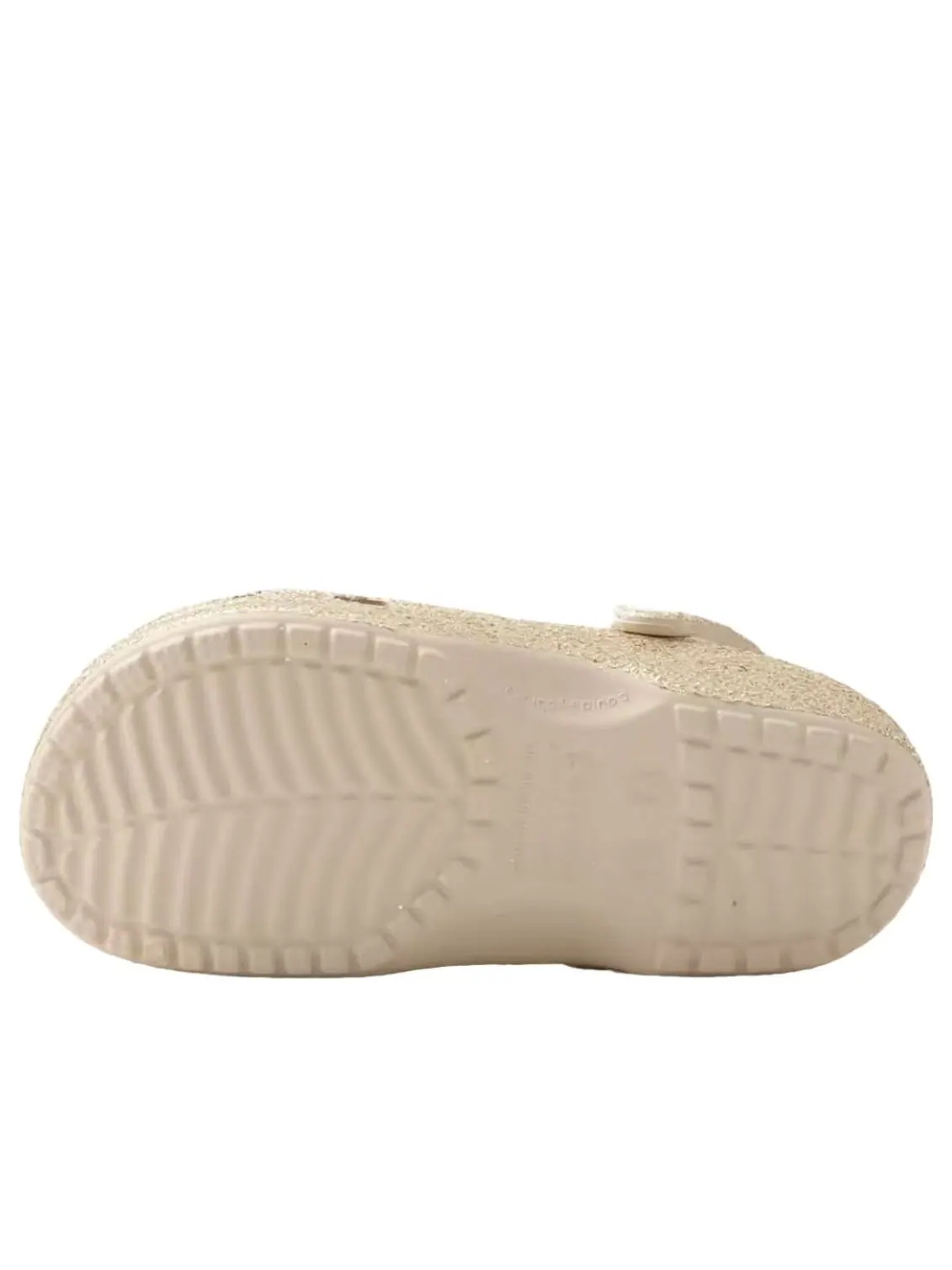 Классические массивные сабо Crocs с блестками, цвет «Песчаник» — изображение 6 из 6
