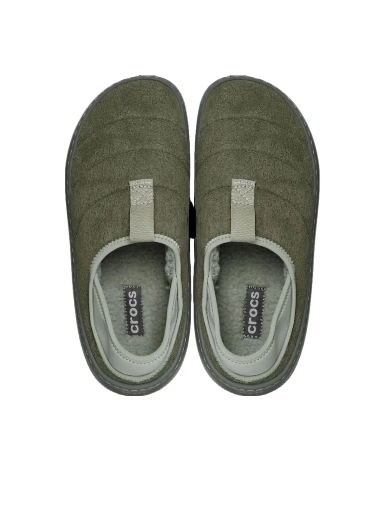 Crocs Classic Vegan Suede Moc 'Galactic Grey' — изображение 3 из 5, серый