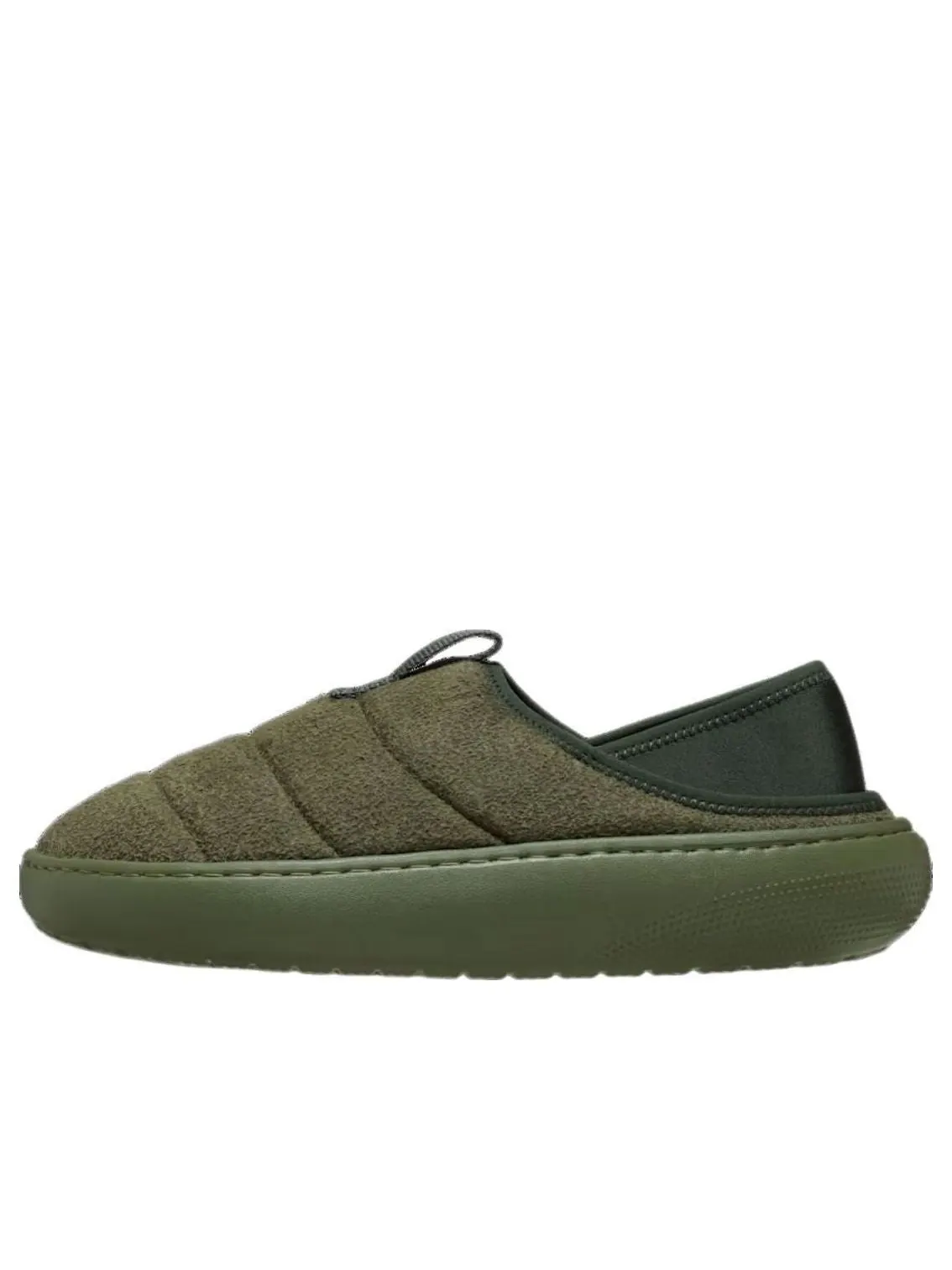 Crocs Classic Vegan Suede Moc 'Army Green' — изображение 1 из 5, зеленый