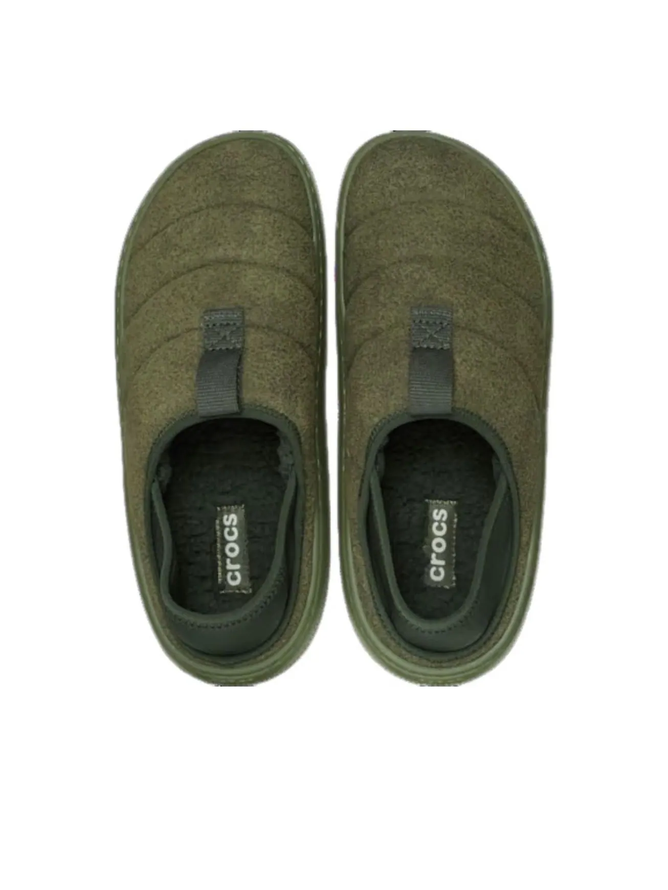 Crocs Classic Vegan Suede Moc 'Army Green' — изображение 3 из 5, зеленый