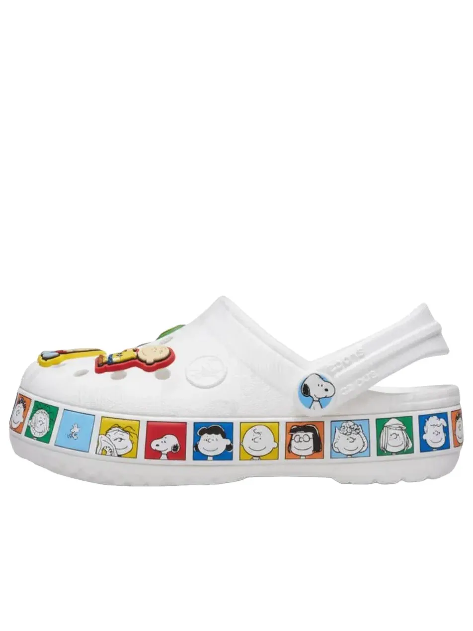 Детские сандалии без застежек с закрытым носком Crocs Crocband Clog Peanuts — изображение 1 из 4, белый