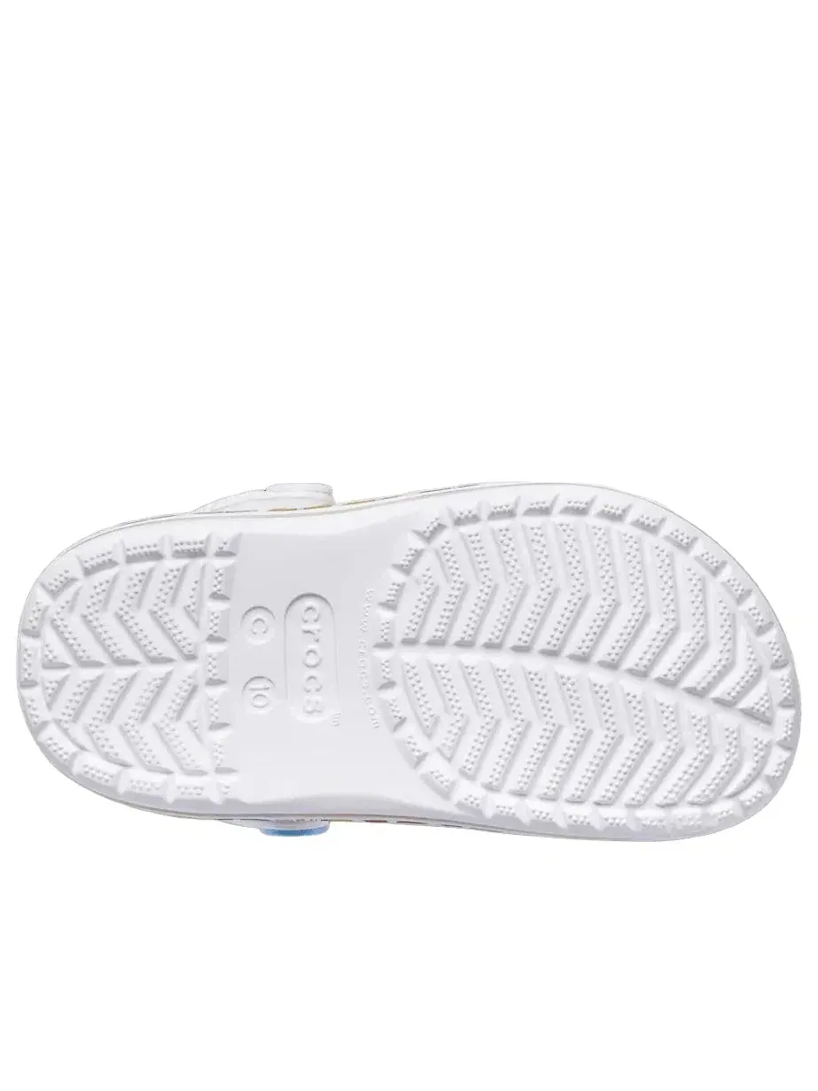 Детские сандалии без застежек с закрытым носком Crocs Crocband Clog Peanuts — изображение 4 из 4, белый