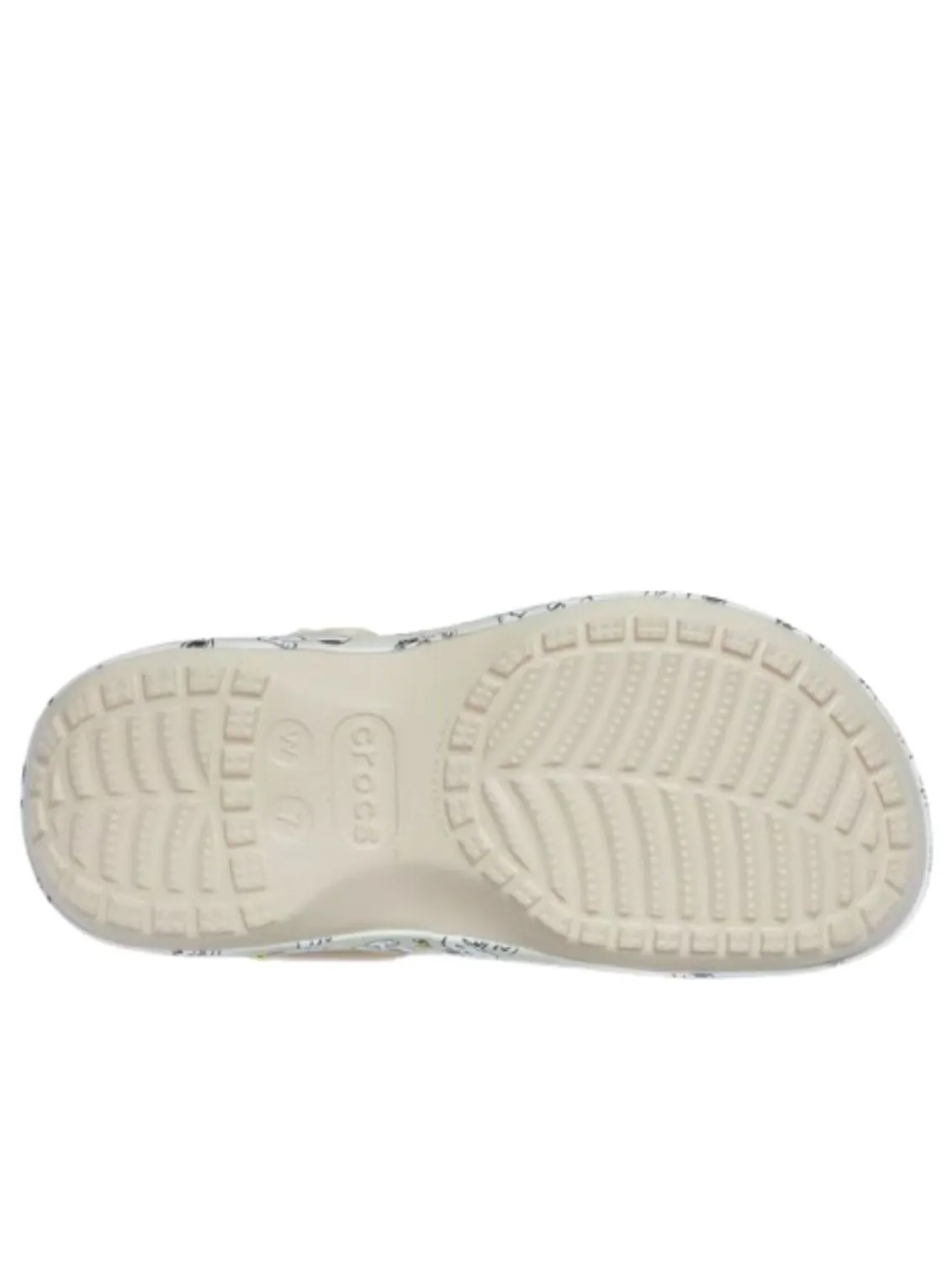 (WMNS) Crocs x Peanuts Классические платформенные сабо 'Snoopy Cloud' — изображение 6 из 6, бежевый/белый