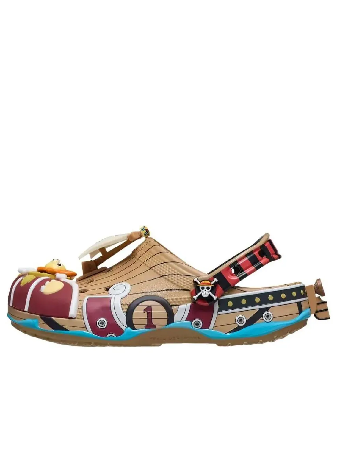 Сабо Crocs x One Piece Classic Clog 'Thousand Sunny' — изображение 1 из 5, коричневый