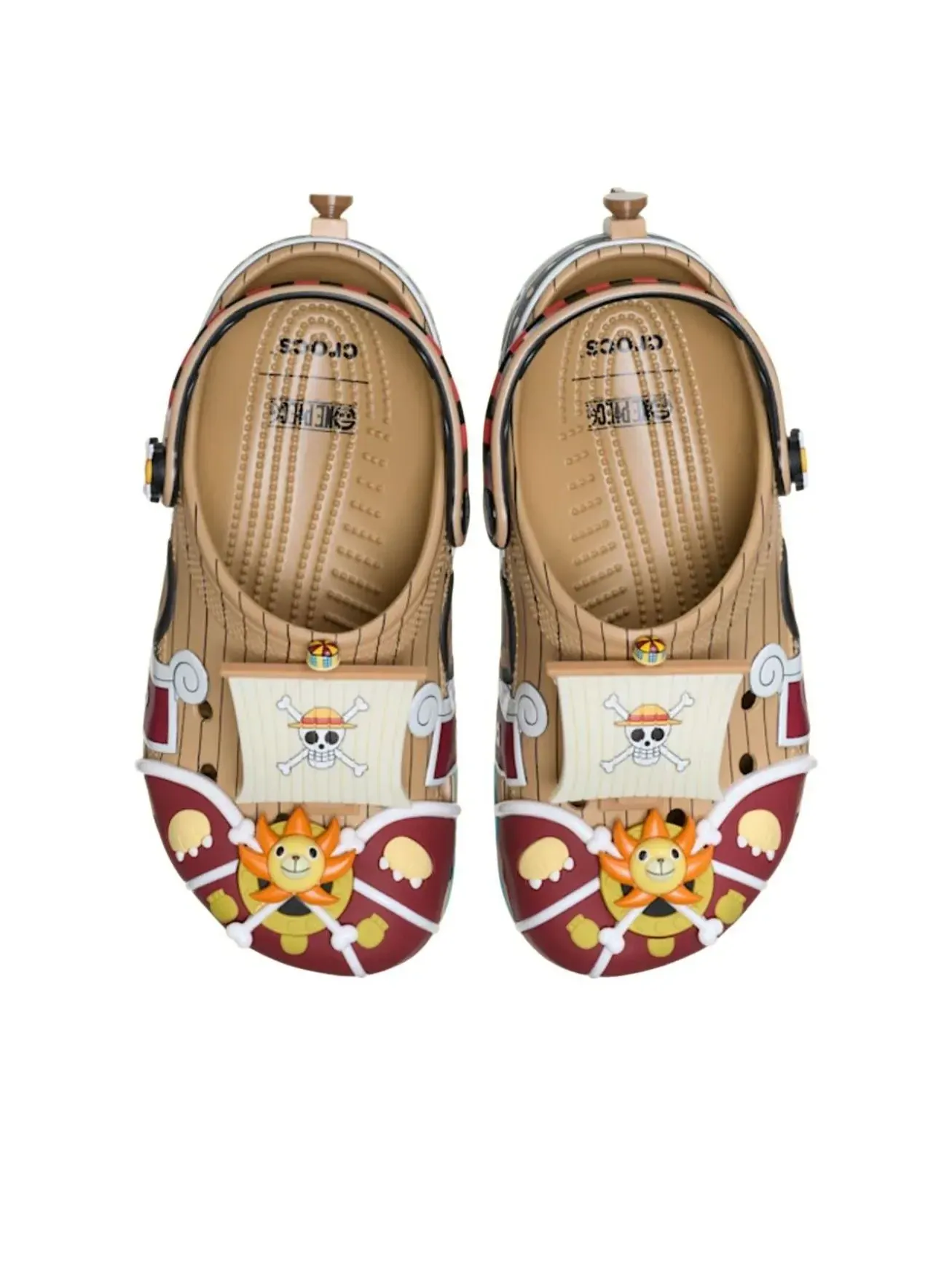 Сабо Crocs x One Piece Classic Clog 'Thousand Sunny' — изображение 3 из 5, коричневый