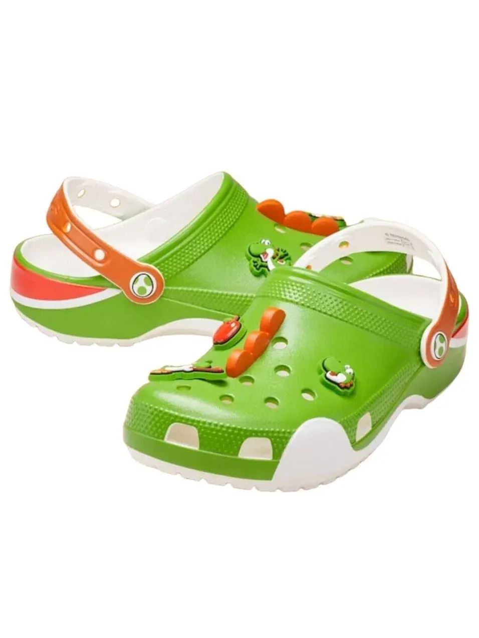 Мужские сандалии с принтом Classic Clog Yoshi Crocs — изображение 2 из 5, зеленый