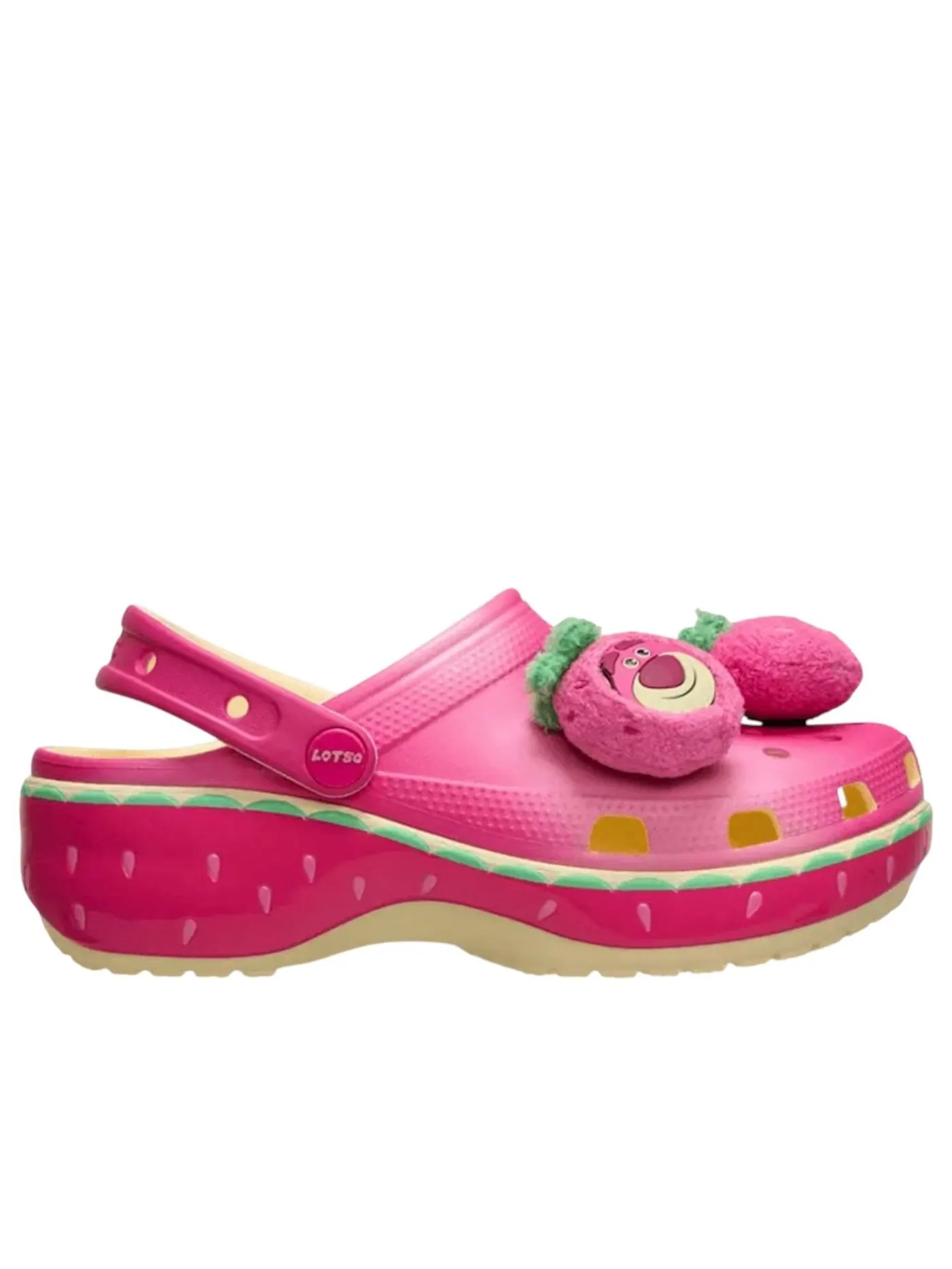 (WMNS) Классические сабо Crocs на платформе «История игрушек Лотсо» — изображение 6 из 6, розовый/бежевый/зеленый