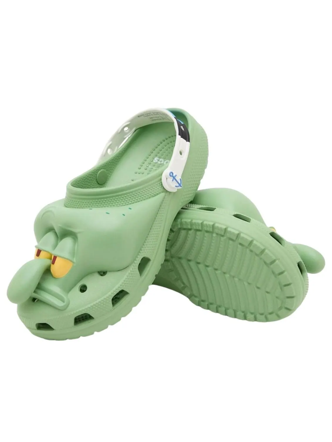 Классические сабо Crocs x SpongeBob SquarePants 'Squidward' — изображение 3 из 4, зеленый
